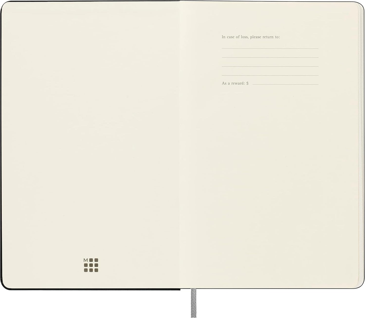 Moleskine Smart Notebook, Large, Plain, Black, Hard Cover (5 x 8.25)