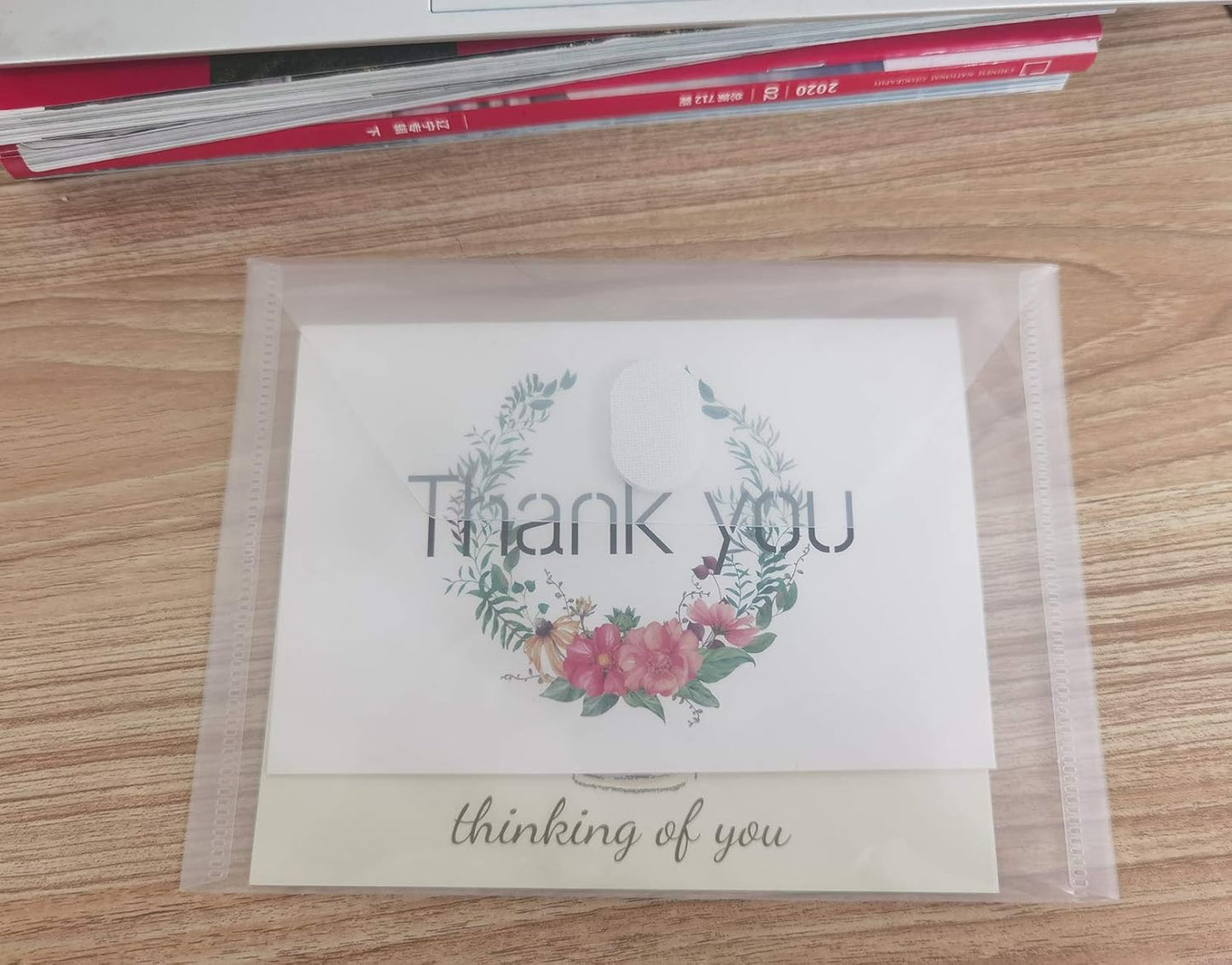 5x7 Small Plastic Envelopes Receipt Check Storage File Holder Case 10 Pack Hook & Loop Closure (clear-10 Pack)