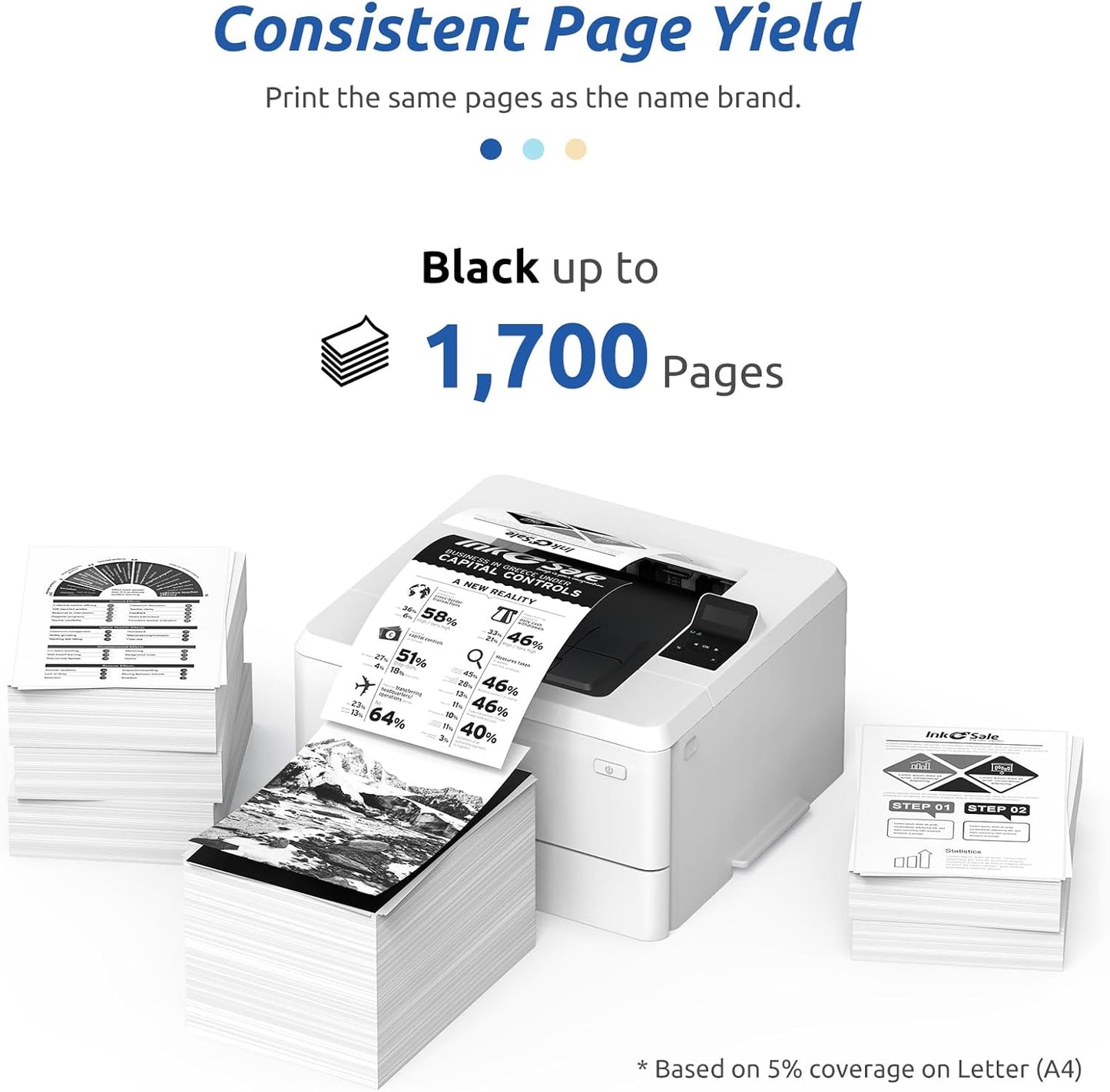 INK E-SALE Compatible 30A Toner Cartridge Replacement for HP 30A CF230A for use with HP Pro M203 M227 Series MFP M227fdn M227fdw M227sdn M203d M203dn M203dw Printer 4-Pack New Version