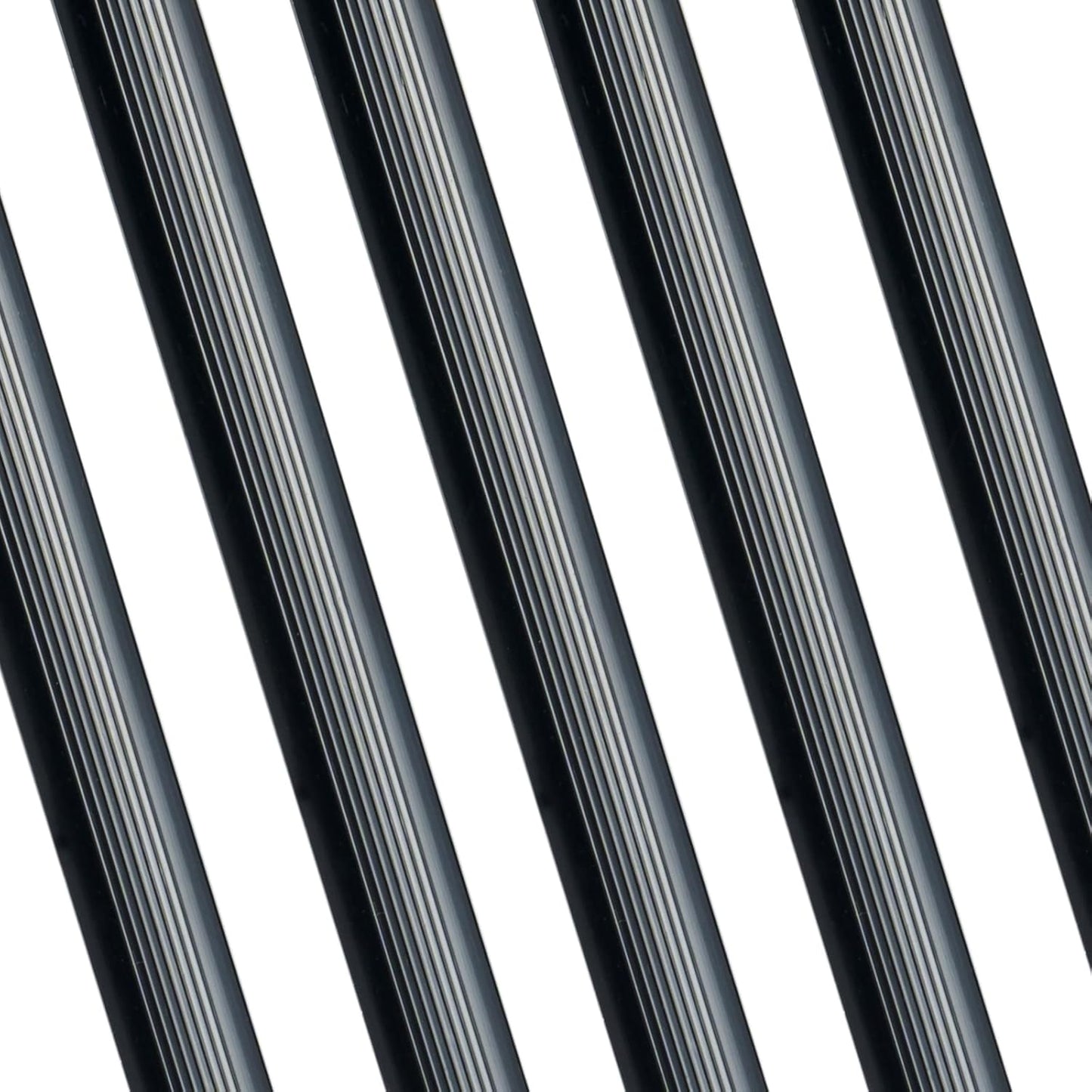 Binditek 25 Pack Binding Bars, 25-Sheet Capacity Slide Grip Binding Bars, Black, 5mm Thickness, 11 Inches, for Students and Coworkers