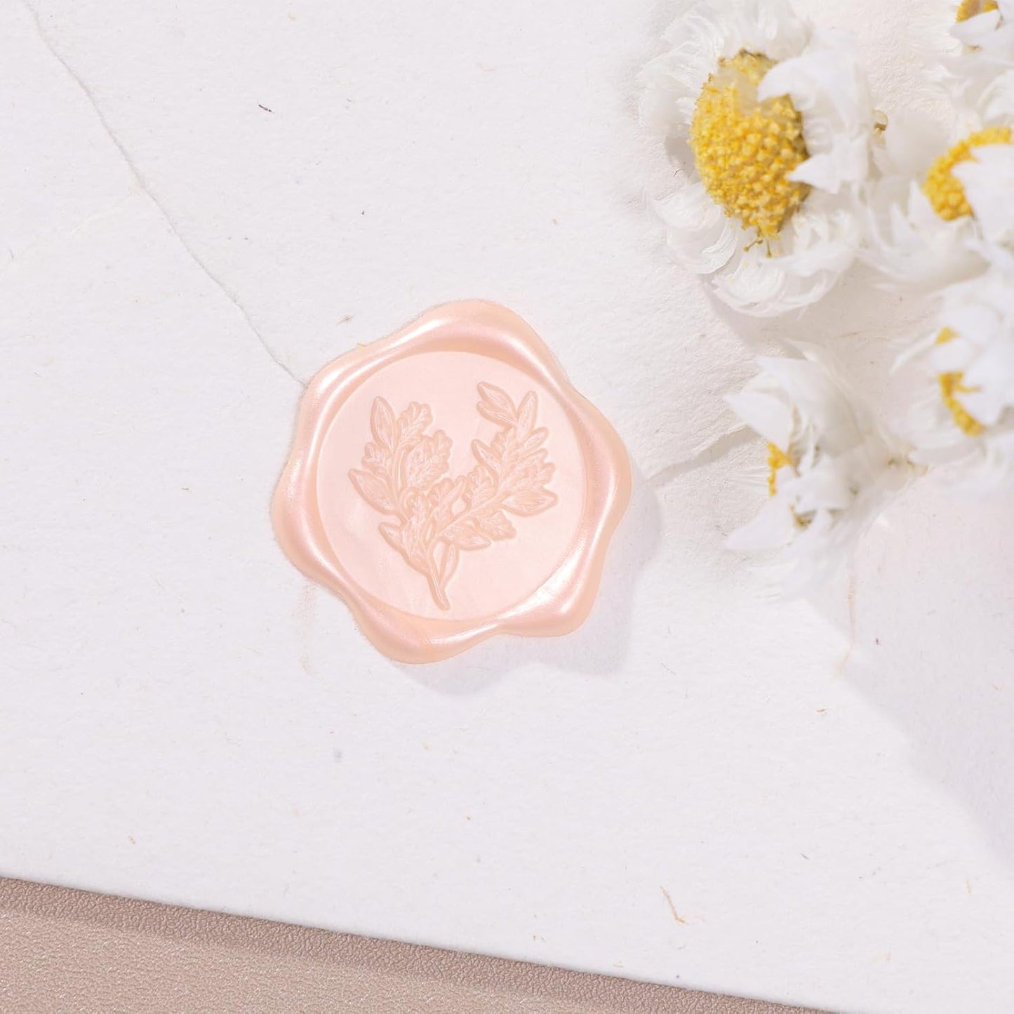 UNIQOOO Wax Seal Stickers - (3 Designs in 1 Pack) Wedding Invitation Envelope Seal Stickers, 60 Pcs Self-Adhesive Stickers, Perfect for Invitation, Christmas, Gift Wrapping