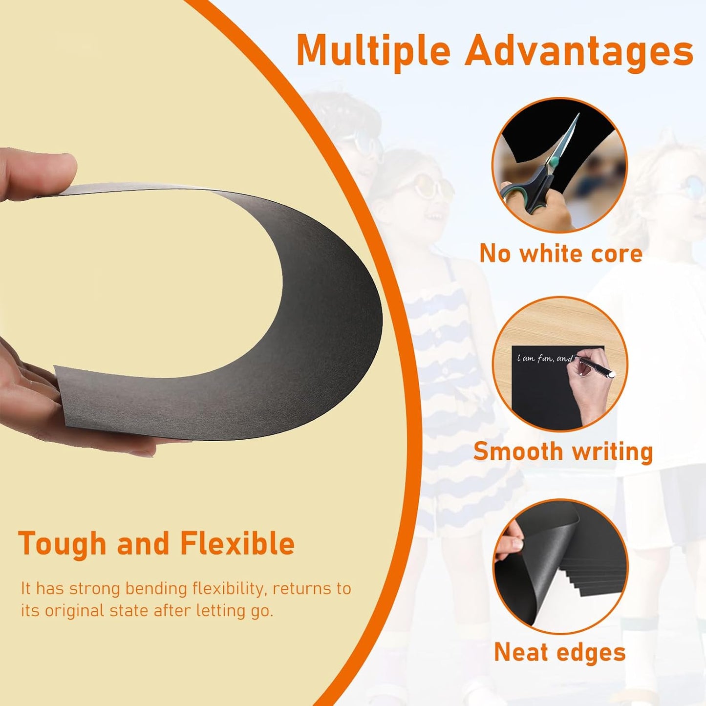 28 Sheets Black Cardstock 8.5 x 11 for Halloween, 92lb Heavyweight Crafting Paper Card Stock for Wedding Invitatins, Crafting, Memus, DIY Making Cards, School Scrapbooking, Graduations