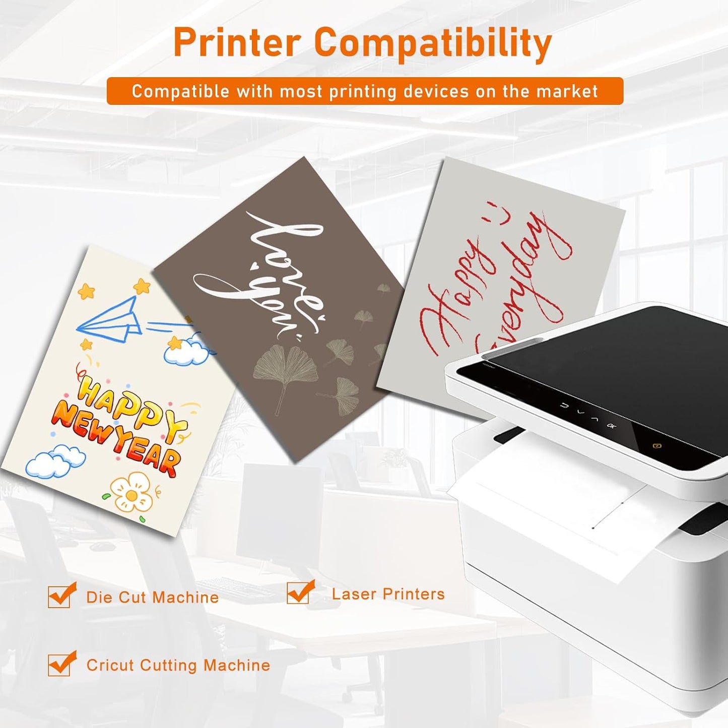 28 Sheets Cream Shimmer Cardstock 8.5 x 11 Ivory Paper, 92lb Premium Off White Paper Card Stock for Wedding Invitations, Crafting, Greeting Cards, Business Cards, Office Printing