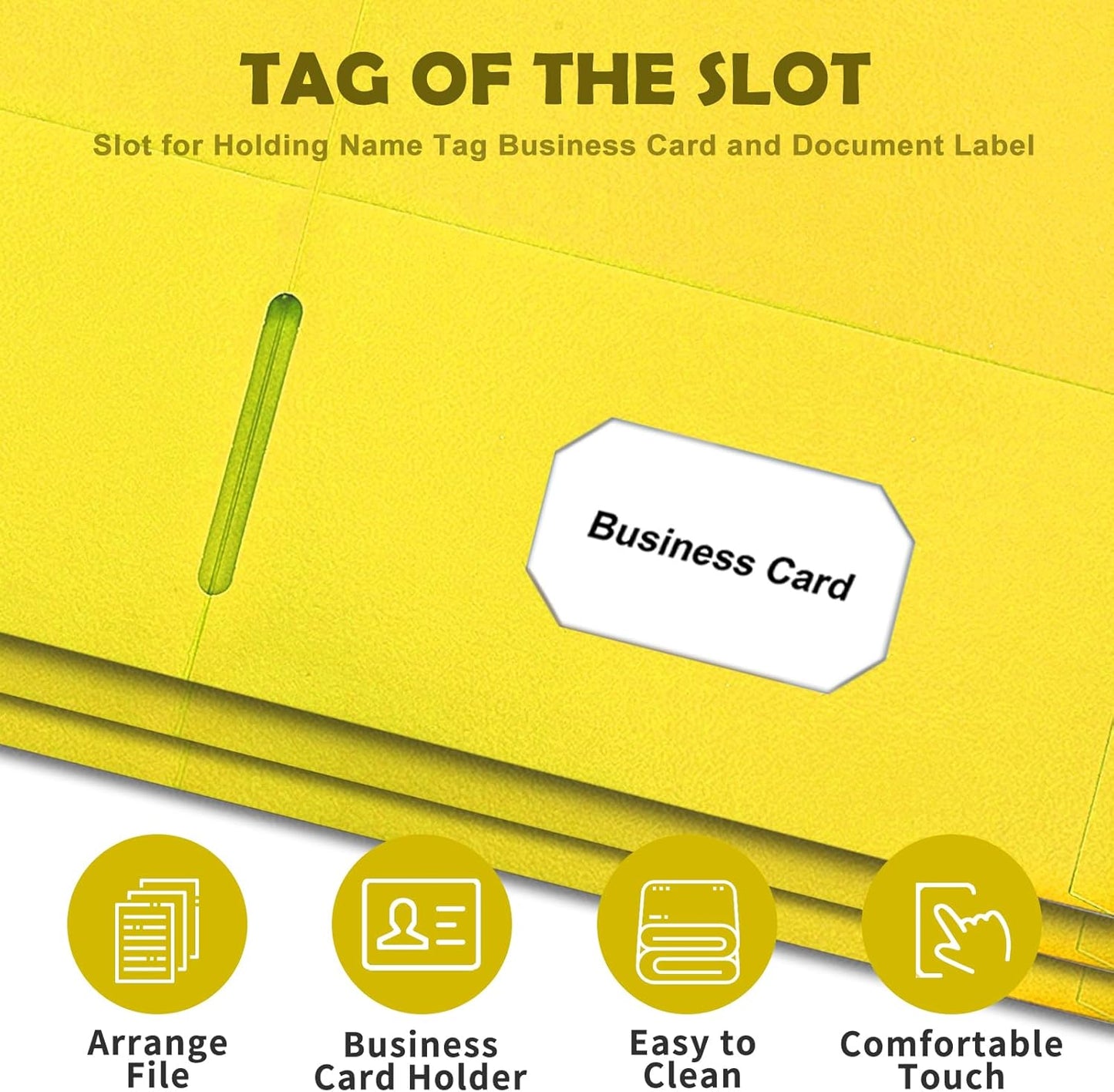 Folders with Pockets,IntoJoy 50 Pack 2 Pocket Folders Fit Letter Size Paper File Folders for School Office Business Home Filing Resume Portfolio (Yellow)