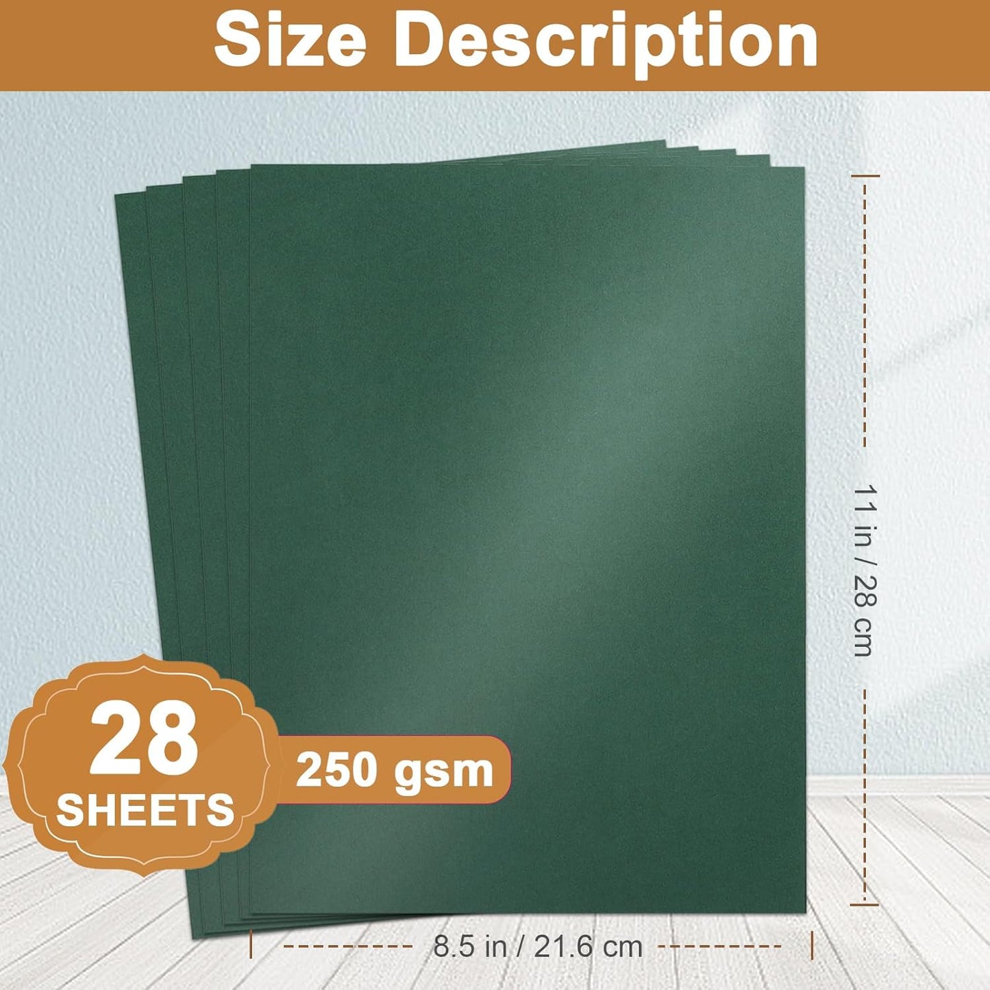 28 Sheets Christmas Green Shimmer Cardstock 8.5 x 11 Craft Paper, 92lb Premium Paper Card Stock for DIY Cards Making, Anniversaries, Wedding Invitations, Greeting Cards