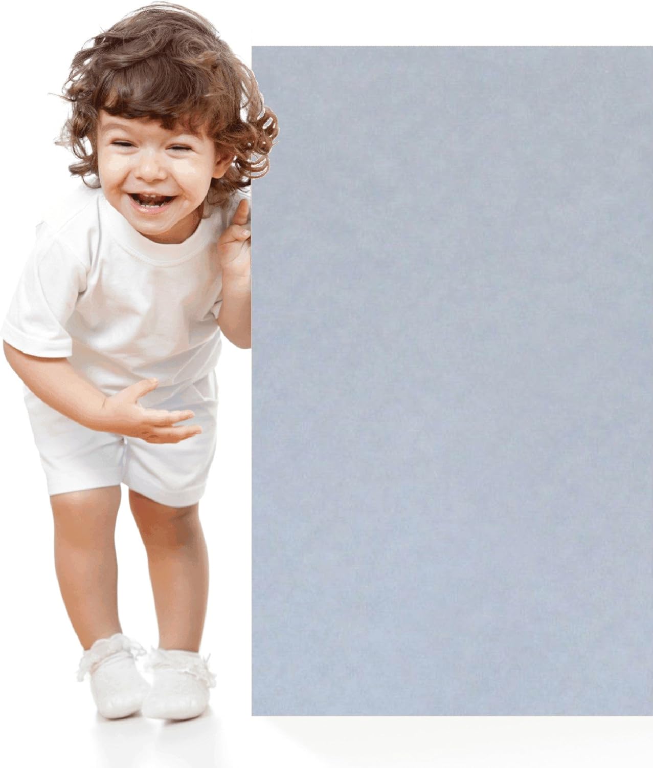 200 Light Blue Parchment 65lb Cover Weight Paper - 5.5" X 8.5" (5.5X8.5 Inches) Half Letter | Satement Size - Printable Cardstock Colored Sheets Old Parchment Semblance