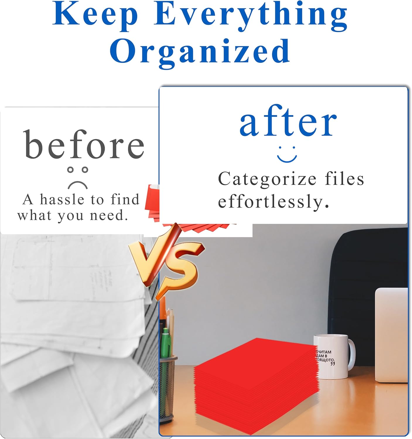 Zzrywuty File Folders with Pockets Letter Size, 25-Pack Paper Folders with Card Slot, Two Pocket Folders for School Students, Businessmen, Home and Office Workers（Red）