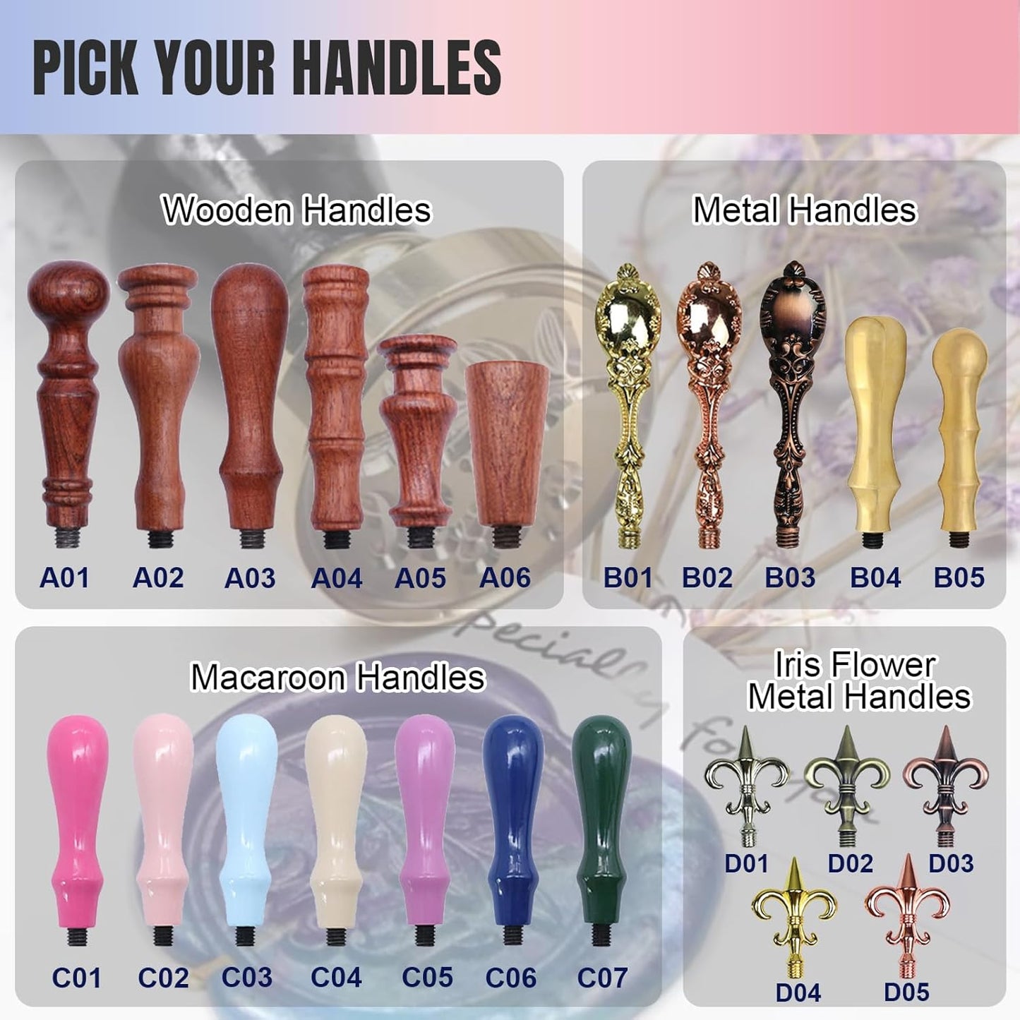 Personalized Wax Seal Stamp Custom Sealing Wax Stamp with Your Own Design Picture/Logo Customized for Wedding Invitation Wine Decoration Envelopes Christmas Gift and Graduation Gifts