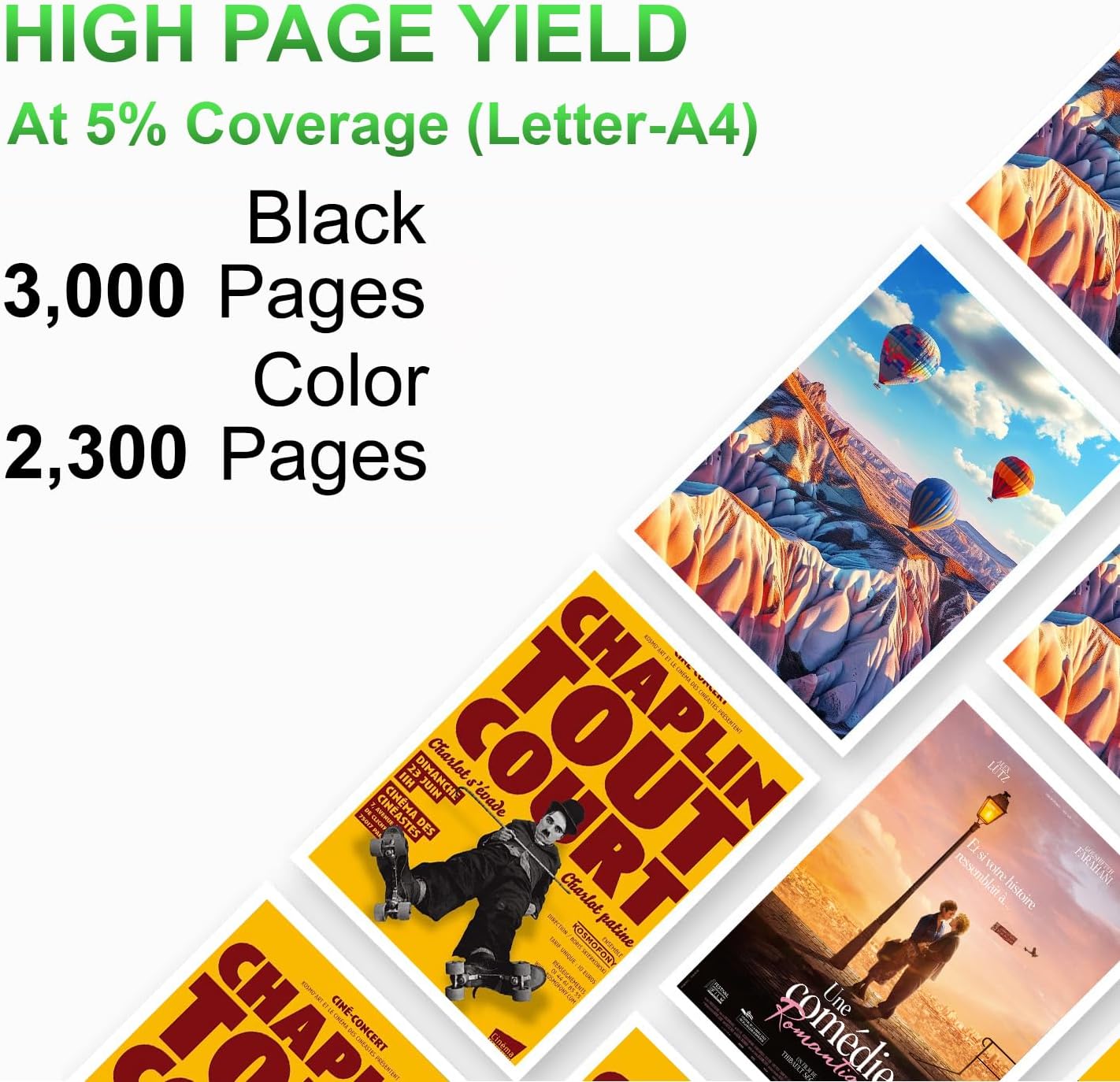 CS317 Toner Cartridge Replacement for lexmark CX417de Toner for Lexmark CS317dn CS317 CS417 CX317dn CS417dn CX417de CX317 CS517de CX517de Printer ,KCMY,3000 Pages