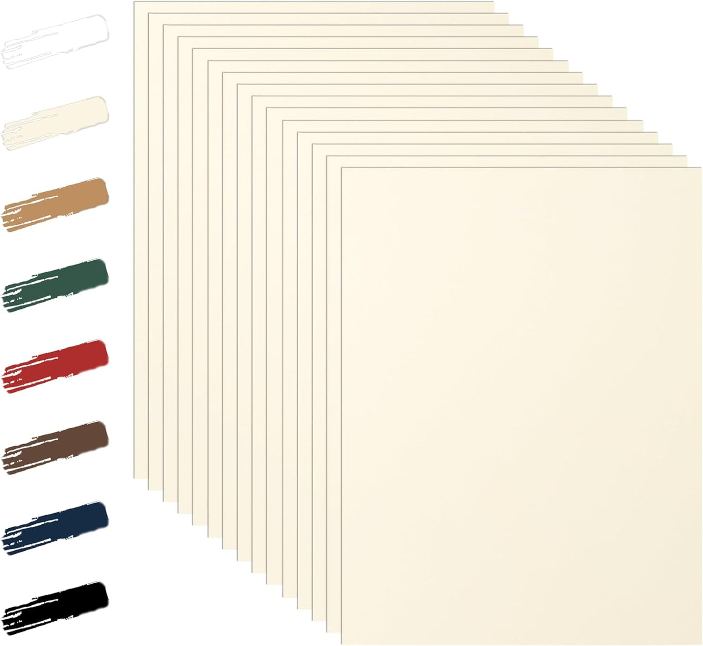 100 Sheets Cream Cardstock 8.5 x 11 Off White Paper, 92lb Premium Ivory Paper Card Stock for Wedding Invitations, School Crafting, Memus, DIY Card Making, Certificate, Business Cards