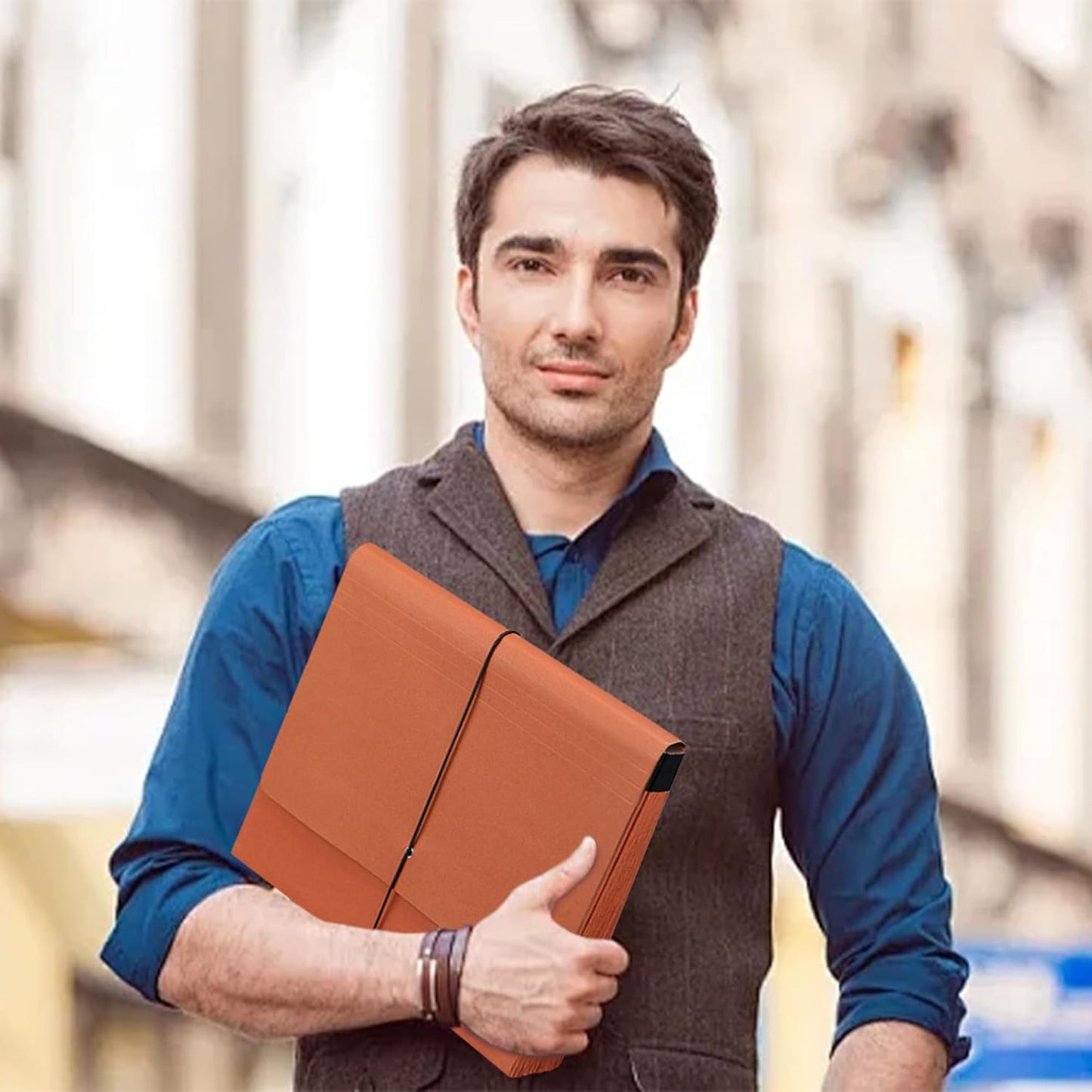 Heavy Duty Expanding File Folder Organizer,21 Pockets Accordion File Organizer,A-Z,1/3 Cut Tabs,Letter Size,17.5Inch Expansion