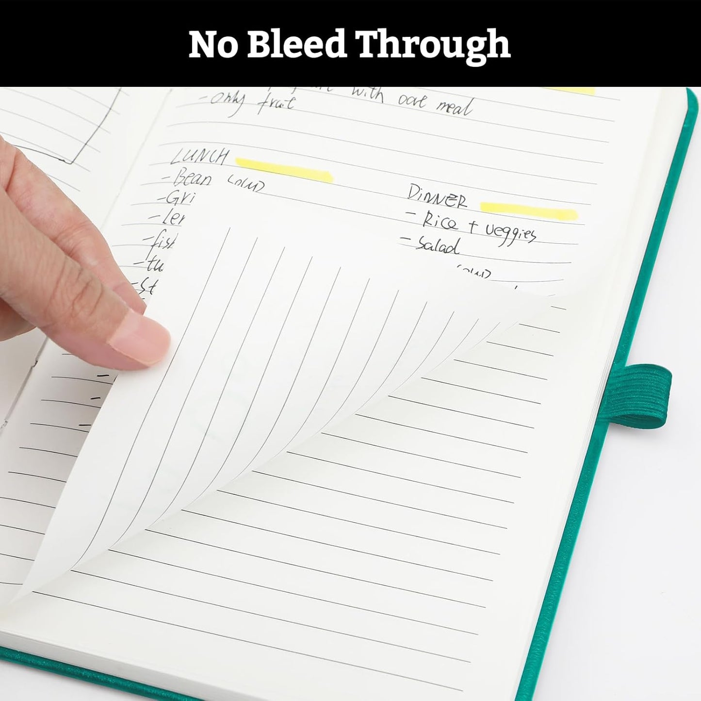 Hardcover Lined Bullet Dotted Journal Notebook, A5 140 192 Pages 100 120Gsm Paper College ruled for School,Work,Travel,and Daily Planning，5.7''*8.3'' (12, Turquoise, A5 Lined)