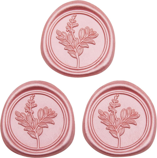 60 Pcs Rose Gold Wax Seal Stickers, Wedding Invitation Accessories Envelope Seals - Peferct for Wedding Accessories, Gift Box Craft Wrapping, Christmas Cards Envelope Decoraction