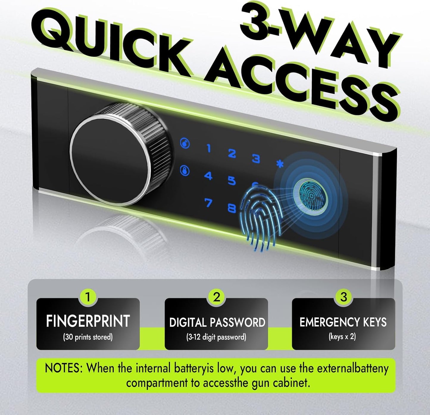 Heavy Duty Dual Door Safe Box, Extra Large Waterproof with Hidden Lock Box, Removable Shelves & Free Fireproof Bag for Home, Office, Jewelry, Documents (7.0 Cuft Double Door Safe)