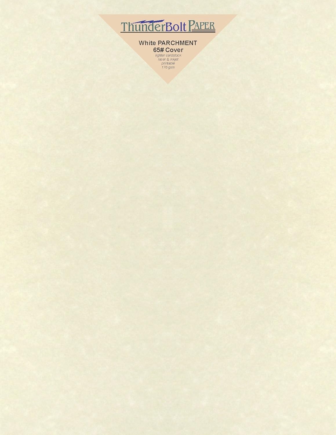 75 Old White Parchment 65lb Cover Weight Paper 7" X 10" (7X10 Inches) Double 5X7 Card Size - Folds to 5X7 - Printable Old Parchment Semblance