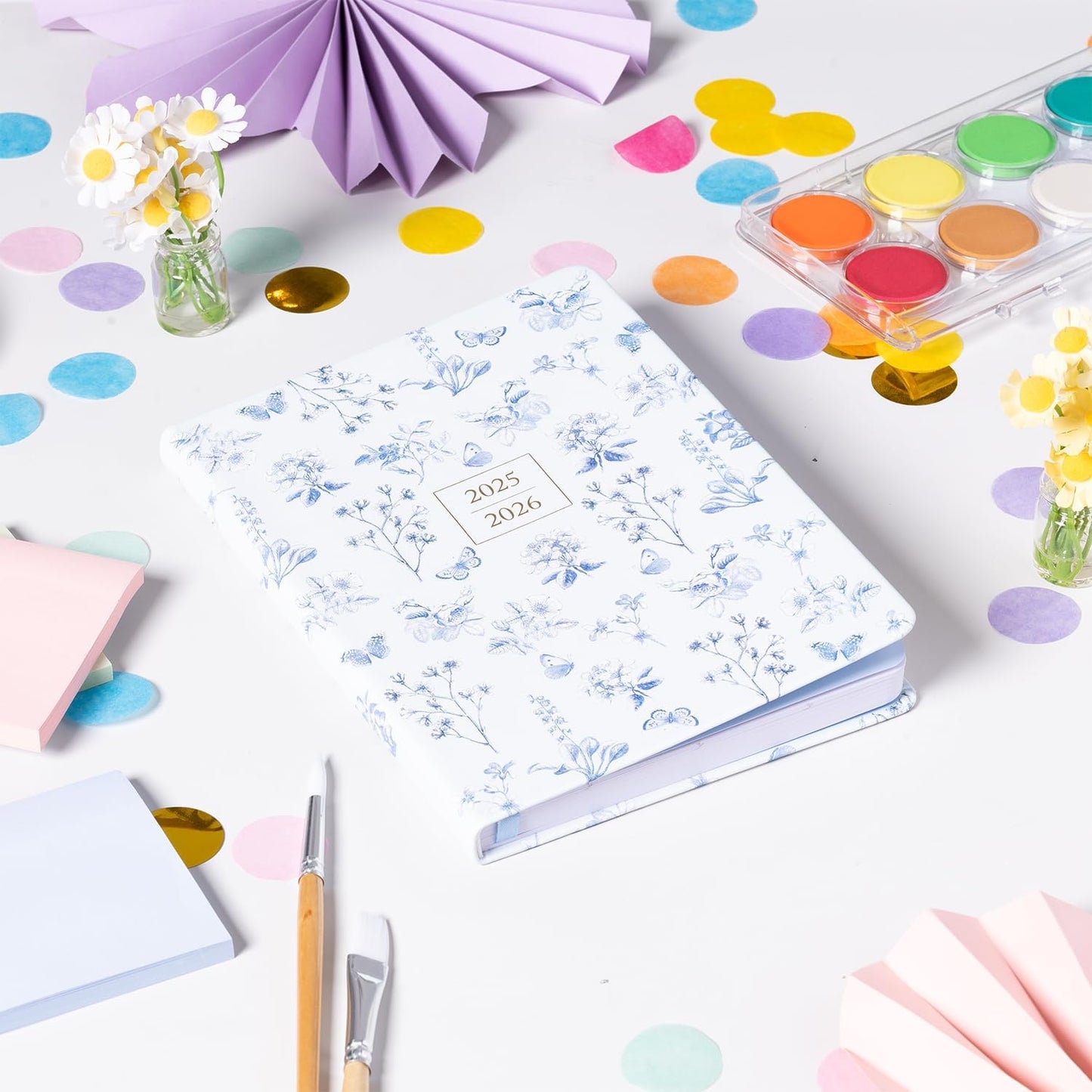 2025-2026 Eccolo 18 Month Bound Planner, Monthly & Weekly Pages (5.25 x 7.75" - July 2025 to Dec 2026 - Country Charm)