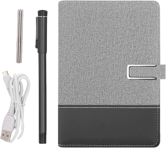 Yunseity 3 in1 Digital Smart Pen, Smartpen Notebook Set, Real Time Sync for Digitizing, Bluetooth 5.0 Paper Smart Writing Set, Convert to Text, OCR Technology, for iOS for Android (Grey Black