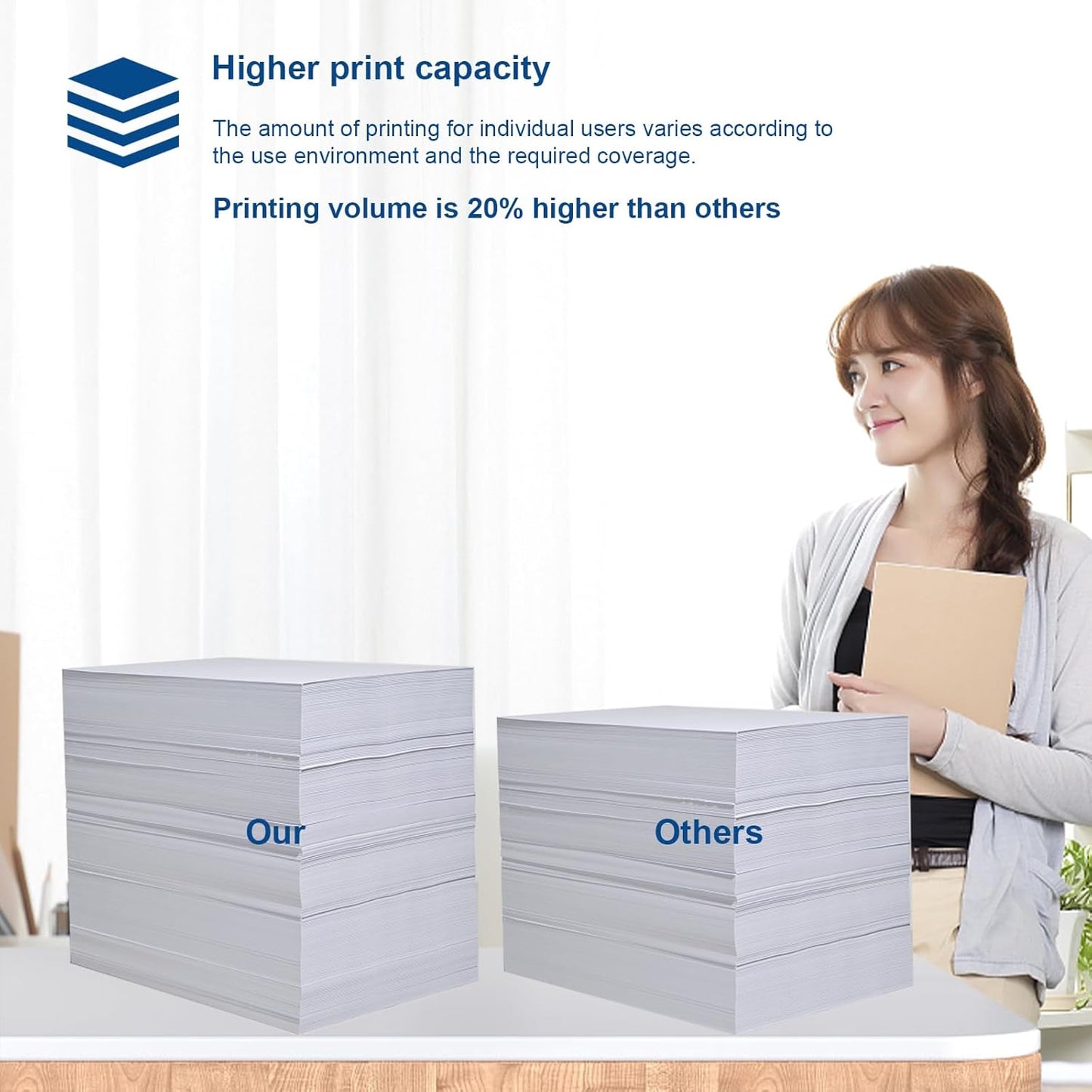 SJIC35P Ink Cartridge (BK/C/M/Y) Replacement for SJIC35P Ink Cartridge Set of ColorWorks C6000Au C6000Pu C6500Au C6500Pu Printer (4-Pack 80ml)