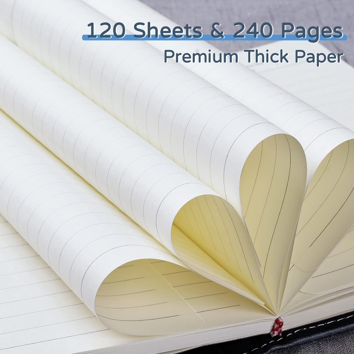 WEMATE Diary with Lock, A5 PU Leather Journal with Lock 240 Pages, Vintage Locks Journal Password Notebook with Pen, Locks Diary Planner Organizer for Men and Women, 8.6x5.8in Black