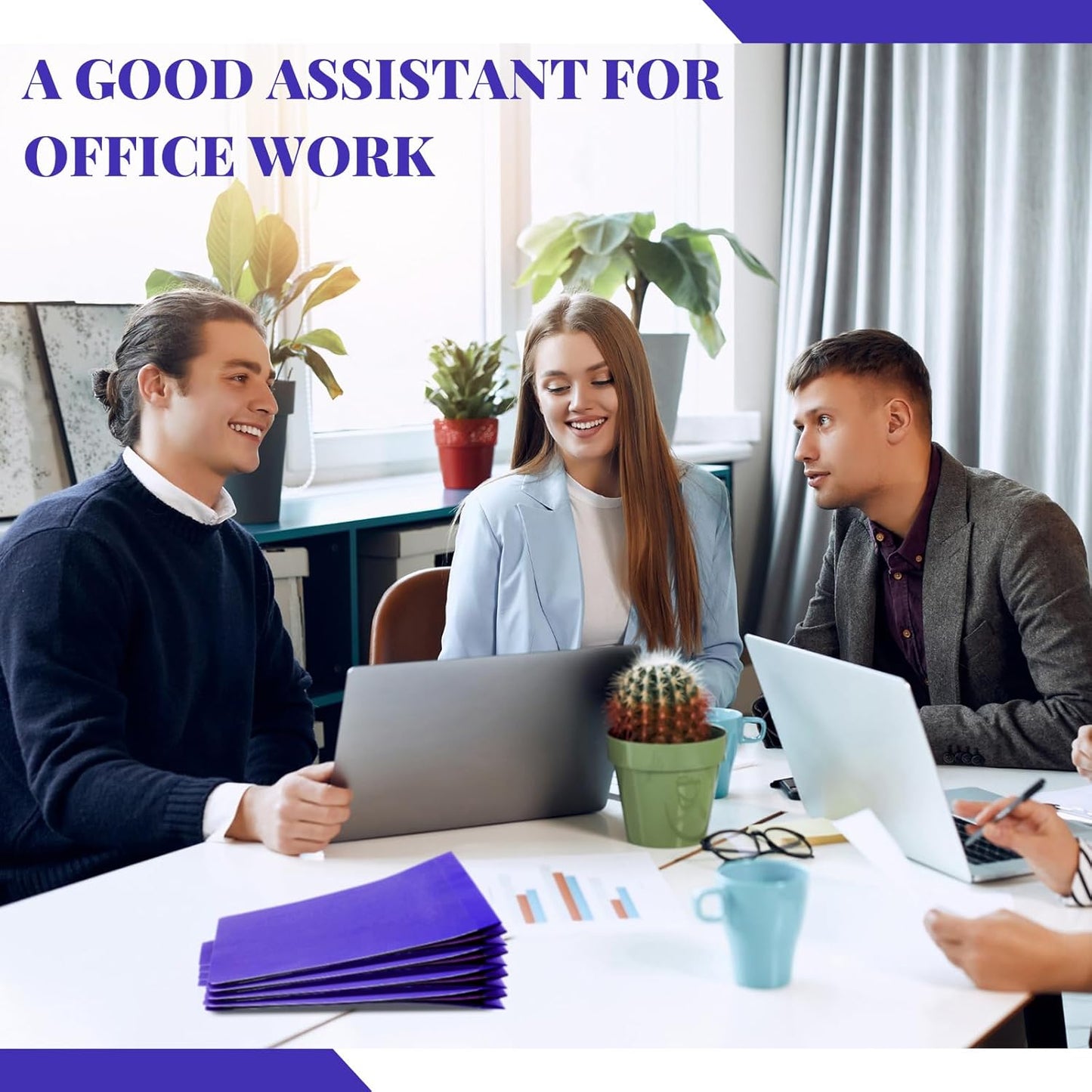 12 Pcs Classification Folders Letter Size Bulk - 2 Dividers Pressboard File Folder with 3. 5 Inch Expansion, 2 Prongs Fastener, Heavy Duty Office File Organizer for Teacher Medical (Purple)