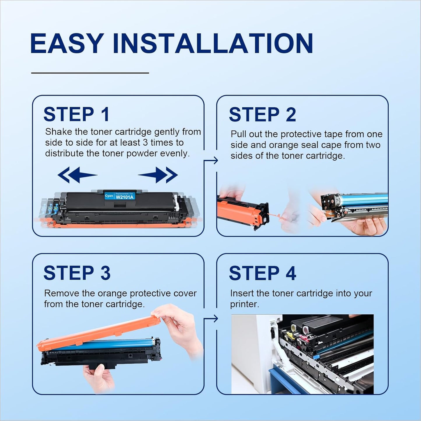 210A Black Toner Cartridges Compatible Replacement for HP 210A 210X Toner for Color Laserje Pro MFP 4301fdw 4201dn 4301fdn 4301dw 4201dw Series Printer Ink, 2 Pack W2100A W2100X