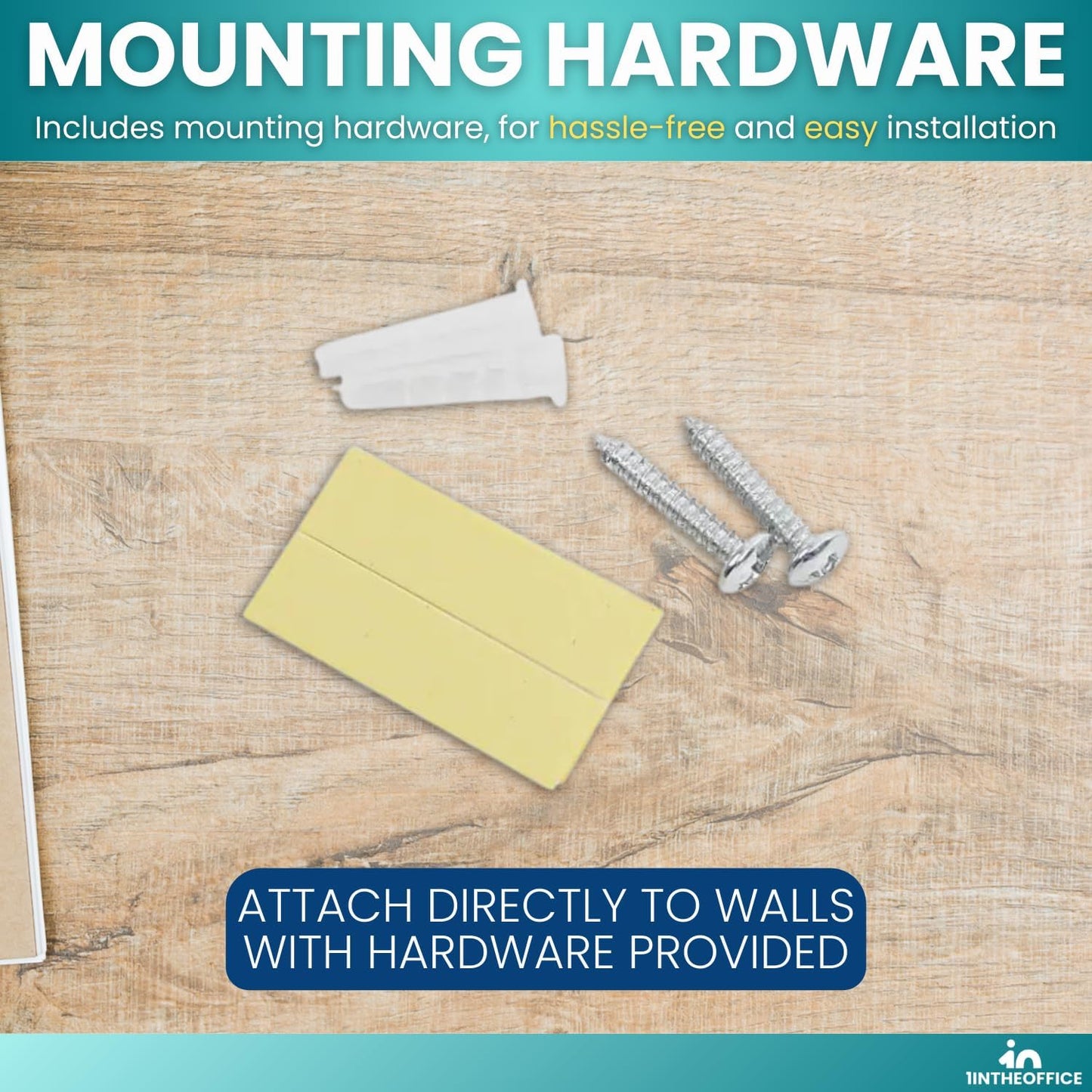 Hanging Wall File Organizer, Wall Mounted File Holder, Letter Size, 7 Pocket, Expandable, Black