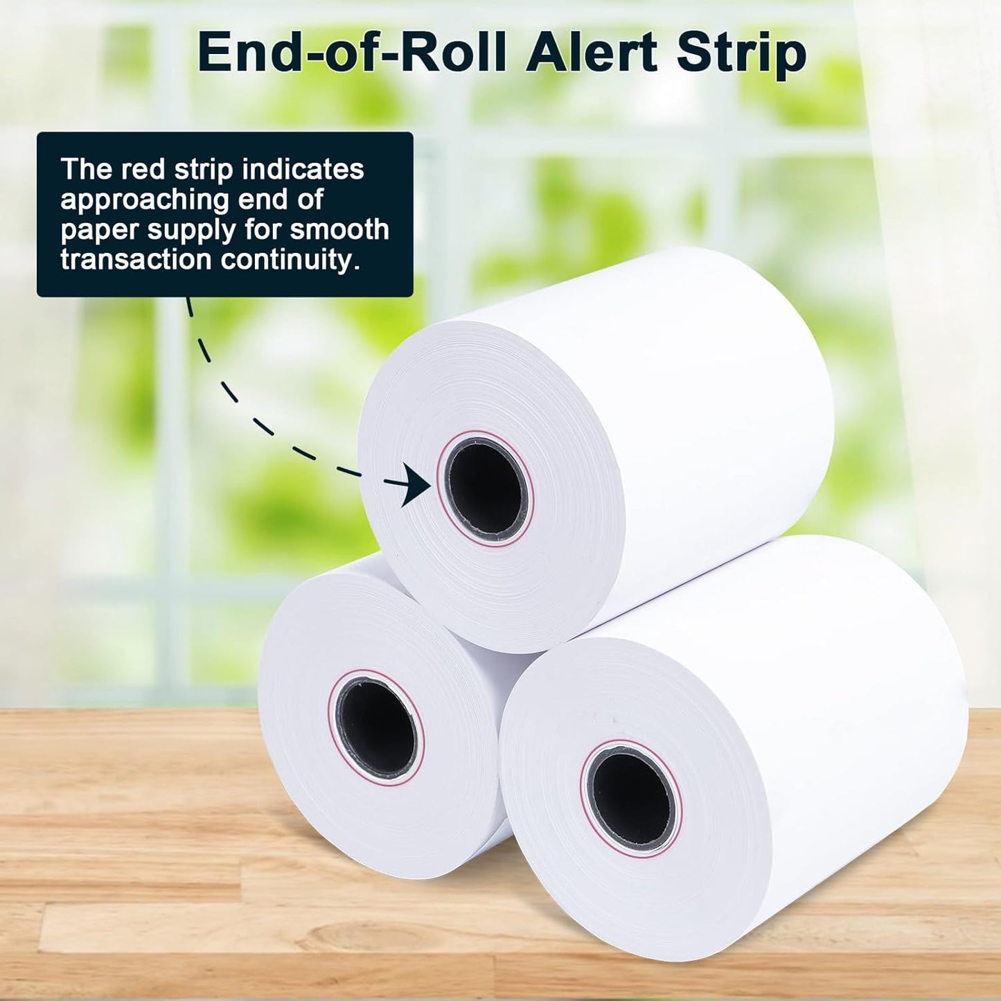 (150 Rolls) Thermal Receipt Paper 2 1/4 x 85 - BPA-Free Credit Card Machine Paper Rolls for POS Systems, Compatible with Square Terminal, Clover Flex and More