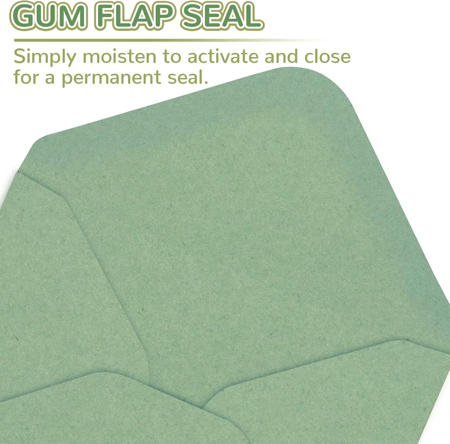 100 Packs Gift Card Mini Envelopes Sage Green Small Envelope with Gummed Seal, Paper Business Card Envelopes, Bulk Tiny Envelope Pockets for Small Note Cards, 4 x 2.7 Inches