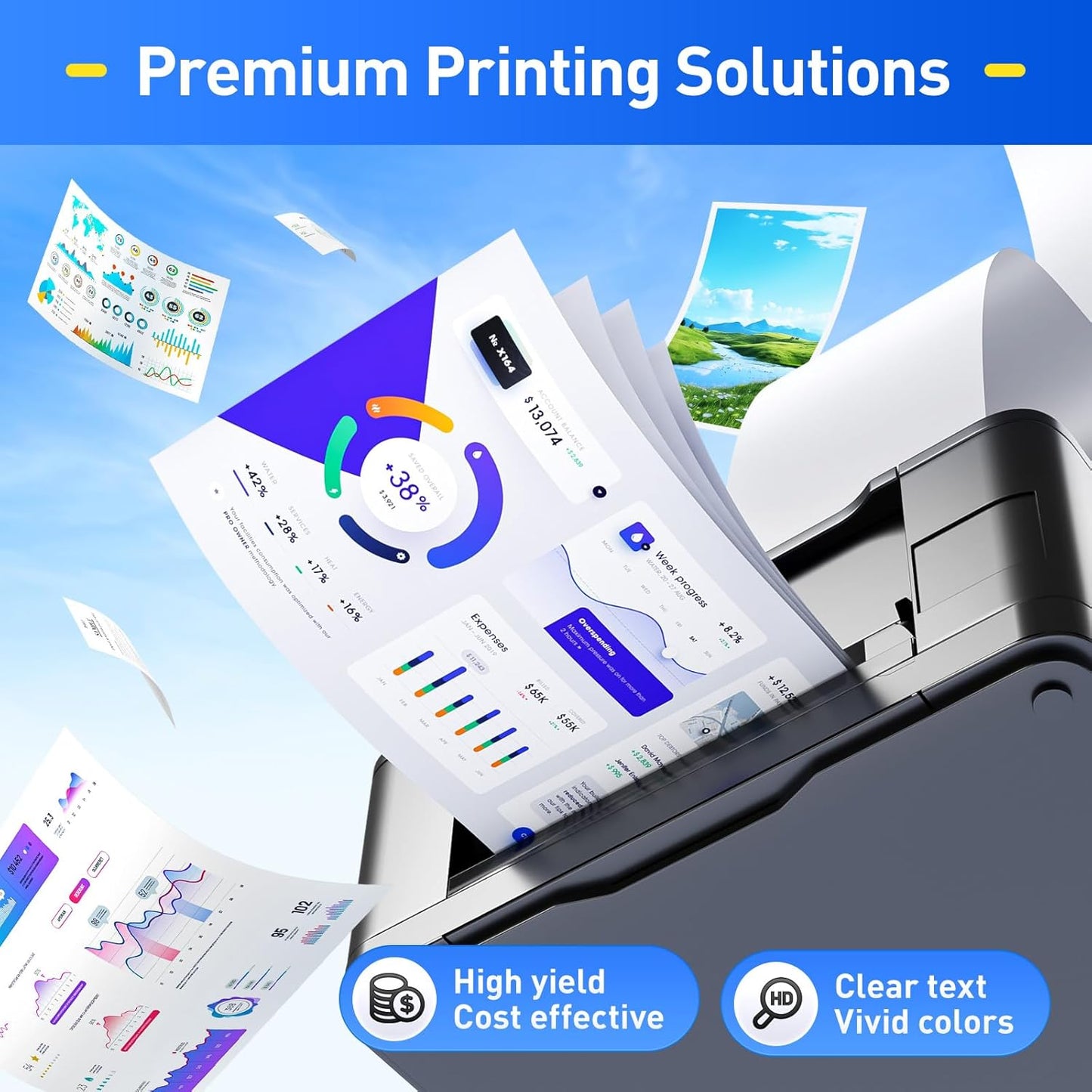 DR221CL DR-221CL Drum Unit Set 4 Pack High Yield Replacement for Brother Color DCP-9020CDN HL-3140CW HL-3150CDW HL-3170CDW HL-3180CDW MFC-9130CW MFC-9330CDW MFC-9340CDW HL-3180CDW Printer Black Color