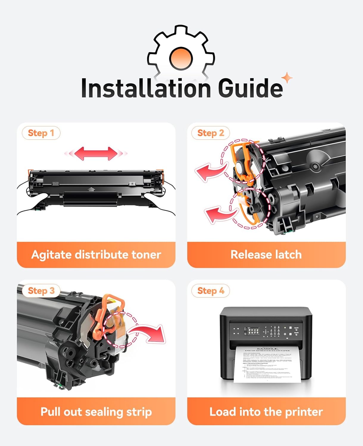 137 Toner Cartridge 2-Pack Replacement for Canon 137 CRG137 Toner Compatible with Canon ImageCLASS MF212w MF216n MF217w MF244dw MF247dw MF249dw MF227dw MF229dw MF232w MF236n LBP151dw D570 Printer