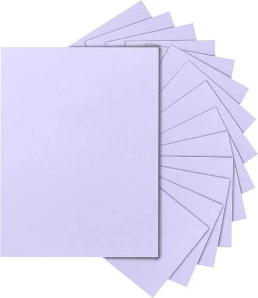 40 Sheets Purple Cardstock 8.5 x 11 Certificate Paper, 200gsm/75lb Premium Card Stock Printer Paper for DIY Cards Making, Business Cards, Wedding Invitations, School Crafting
