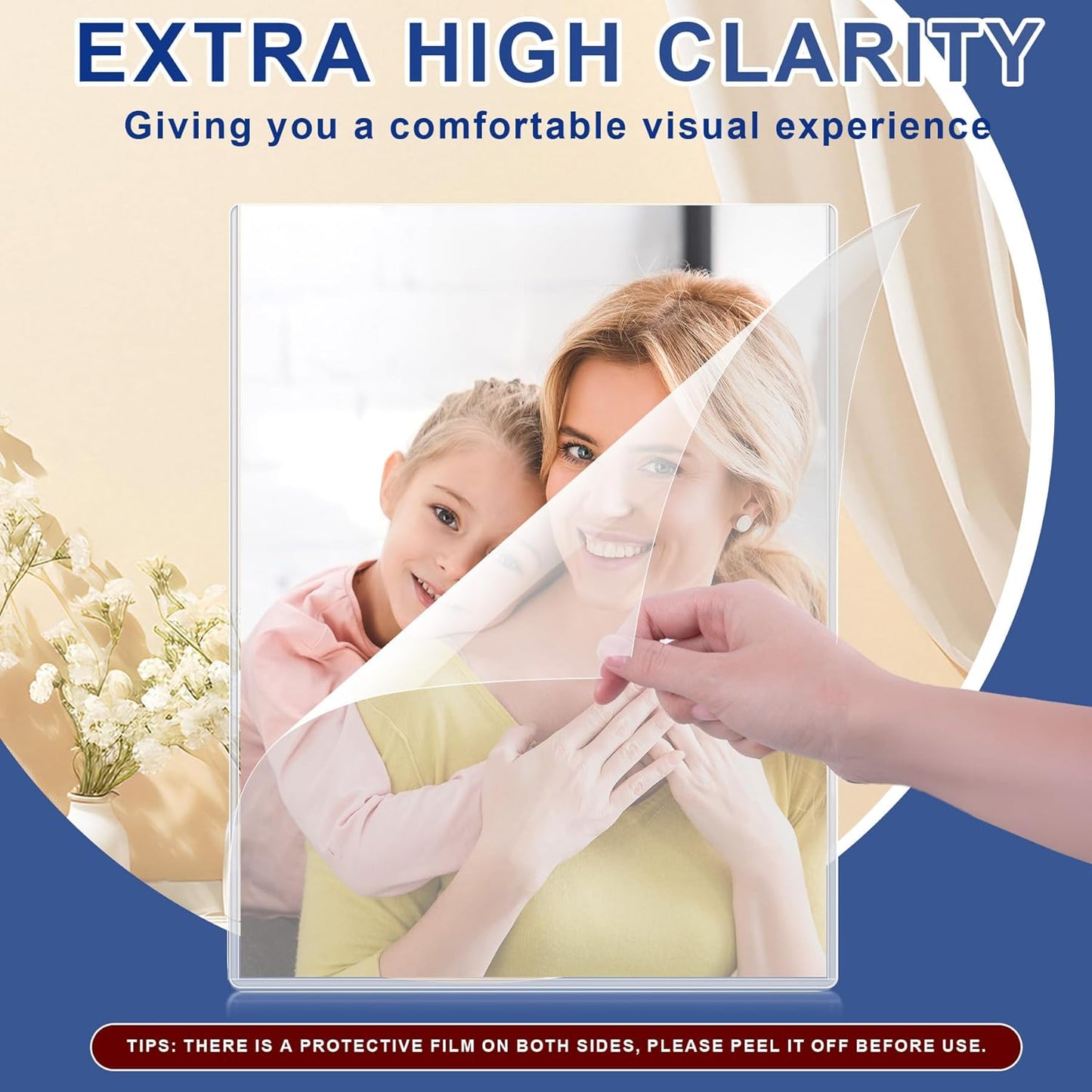 20PCS 9" x 12" Rigid Print Protectors Clear Plastic Sheet Protectors, Heavy Duty Top Loading Document Holder, Menu Cover, Photo Poster Sleeves Hard Plastic Sleeves for Paper Art Prints