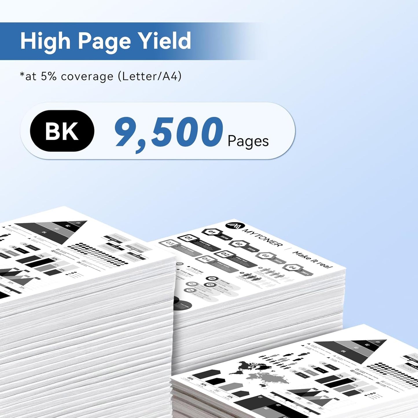 148X Black High Yield Toner Cartridge (with Chip) Compatible Replacement for HP 148X W1480X 148A W1480A Black Toner for Pro MFP 4101fdw 4101fdn Pro 4001dw 4001dn 4001n Printer (1 Pack)