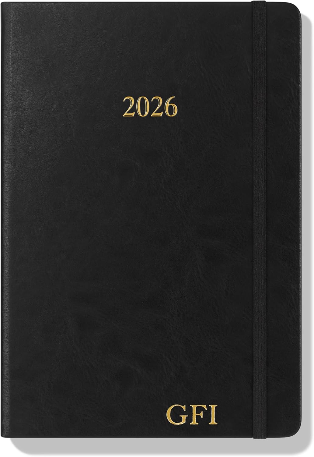Wykeham's Executive 2026 Daily Journal Planner – US Public Holidays & Format – Customization Available (Personalized Black, 8.5"×5.5")