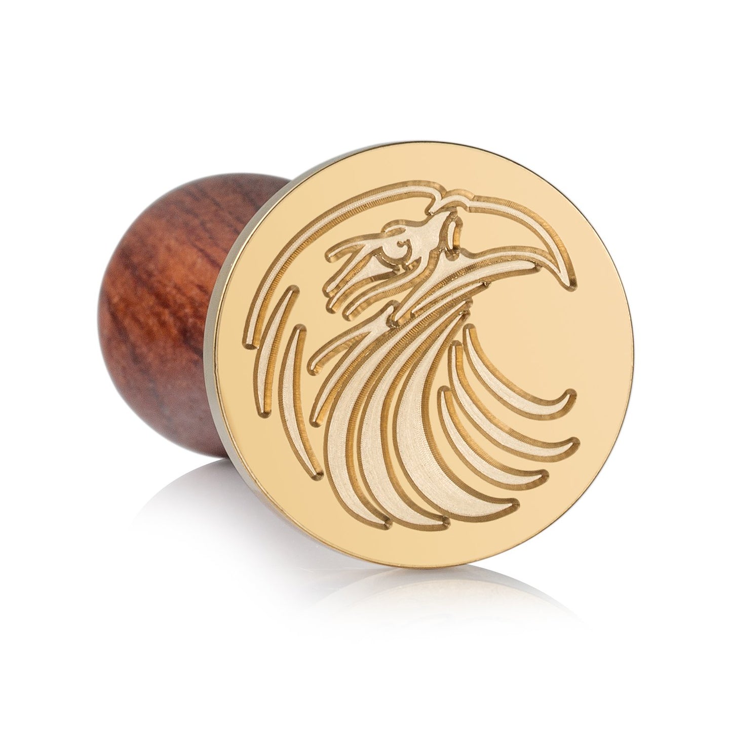 Mceal Wax Seal Stamp, Brass Head with Rosewood Handle, 1.2"(30mm) Dia (Eagle)