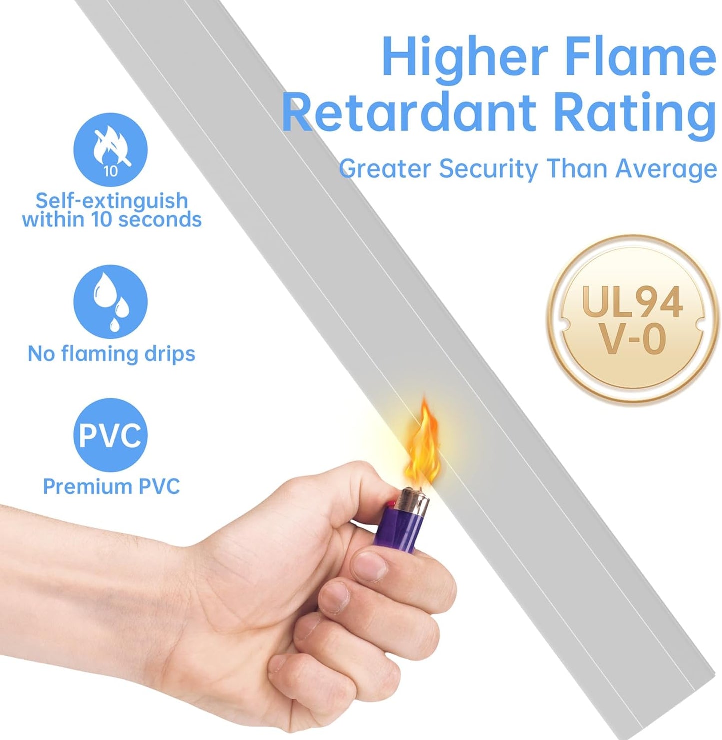 94.5in Cord Covers for Wires on Wall, Delamu Easy Set up Cord Hider, Large Wire Hider Wire Covers for 3-4 Cords on Wall, Grey Cable Hider Cable Raceway, Tv Cord Hider for Wall Mount, 6X W1.18 H0.67in