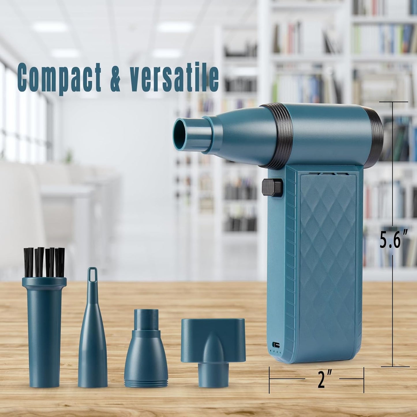 Air Duster Air Blower, Compressed Air Duster Electric, Handheld Violent Mini Fan for Computer Keyboard Electronics Car Clean,130000RPM