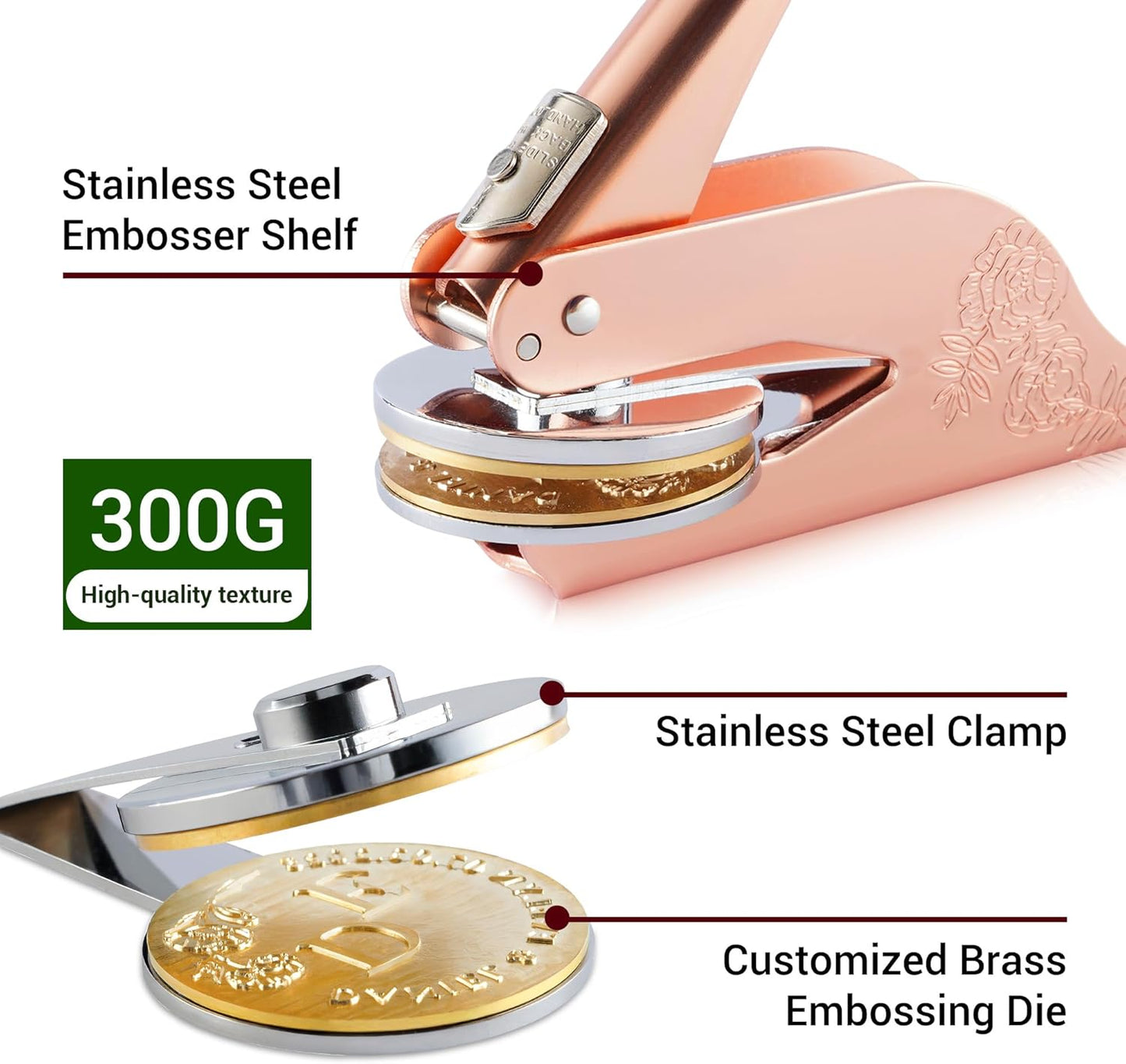 Easycosy Personalized Book Embosser | Custom Embosser & Stamps from The Library of | Book Stamp Personalized with Your Name & Choice Birthday Gifts for Book Lover(Animal 3)