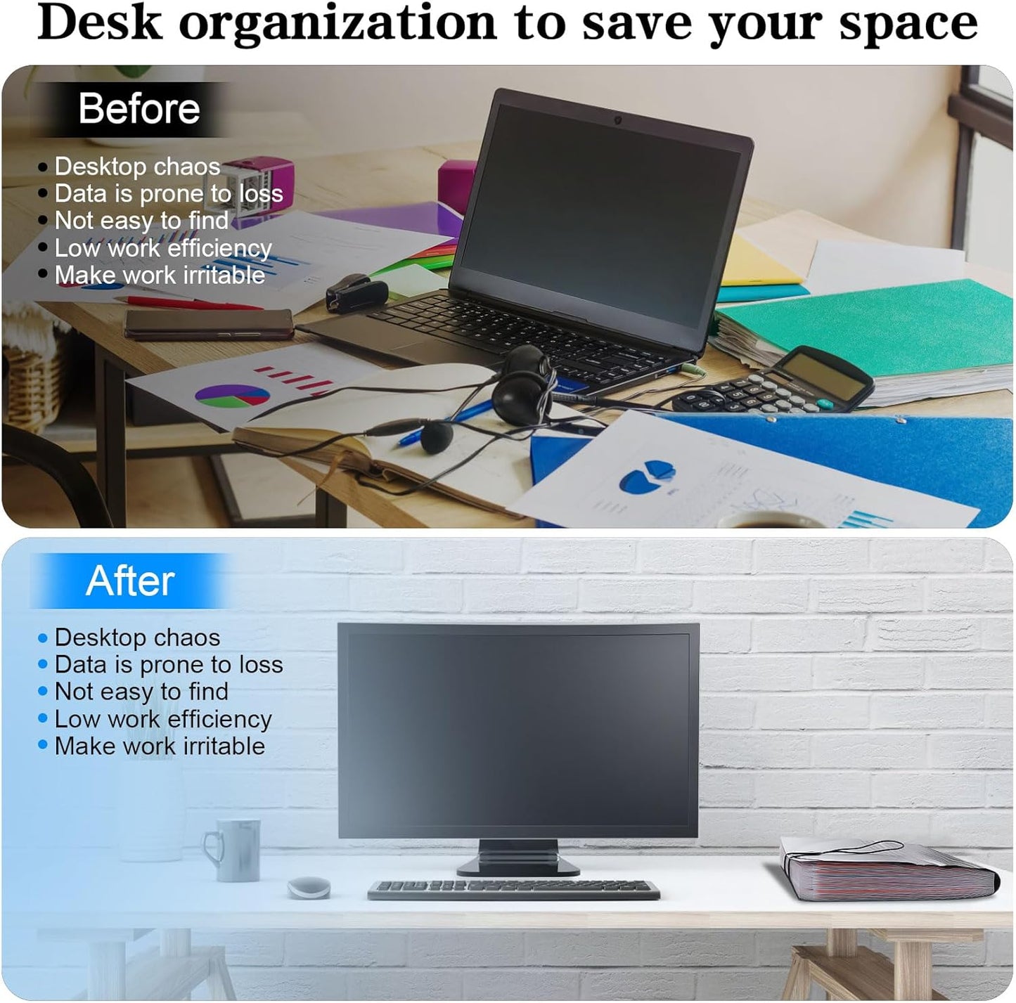 37-Pocket Expanding File Folder with Labels, A4/Letter Size Accordion Document Organizer, Portable Black Folder for Office, Travel, Business, School & Home