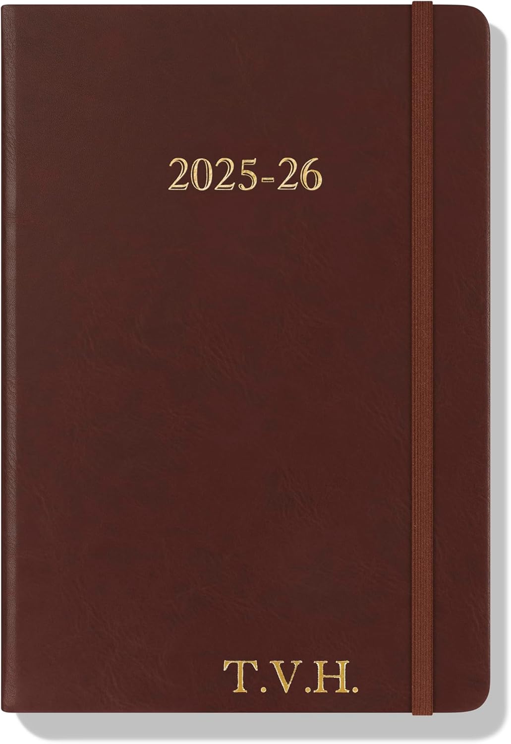 Wykeham's Executive 2025-26 Daily Journal Planner – Mid-Year Academic Diary (Personalized Conker, 8.5"×5.5")