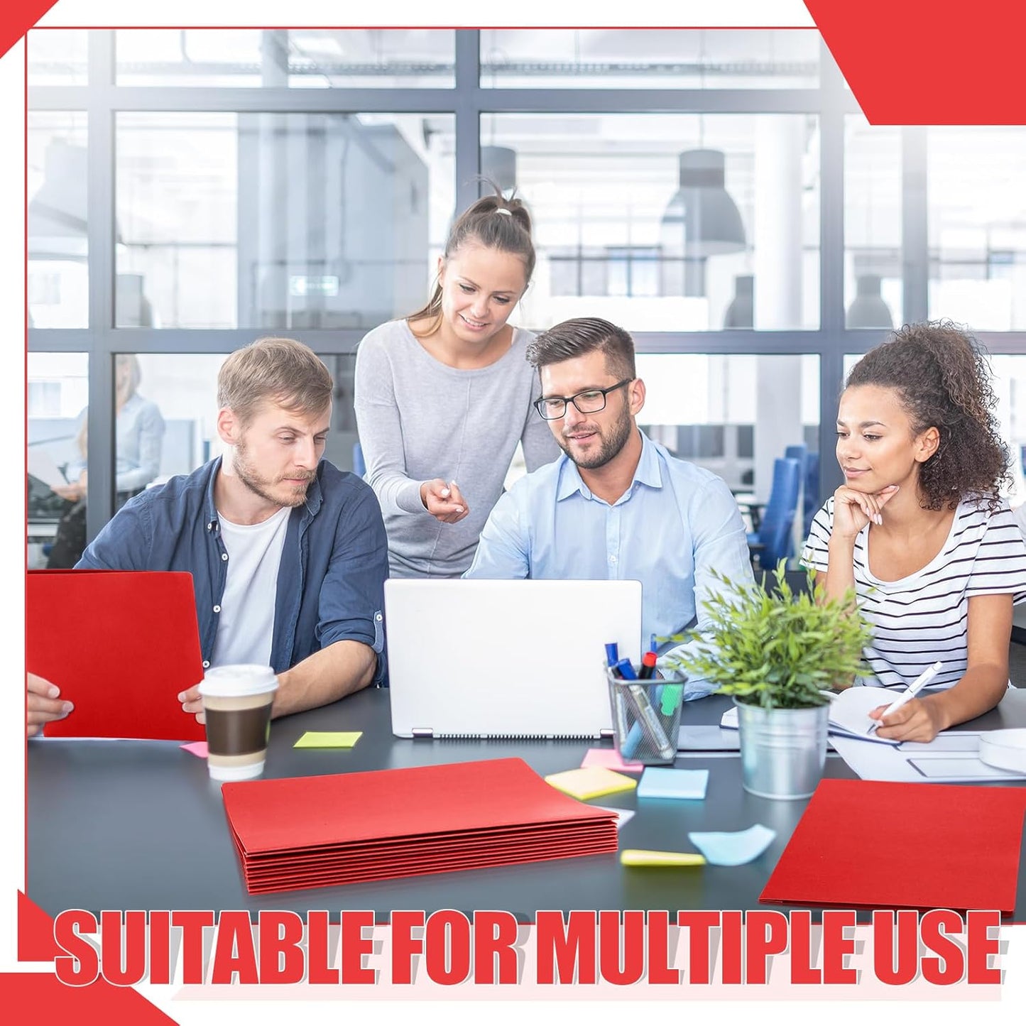 Zhanmai 15 Packs 8.5'' x 11'' Pressboard Report Covers, Metal Prong Fastener with Compressor, Letter Size 3'' Capacity Presentation Report Folder to Neatly Bind Reports, Proposals, Documents(Red)