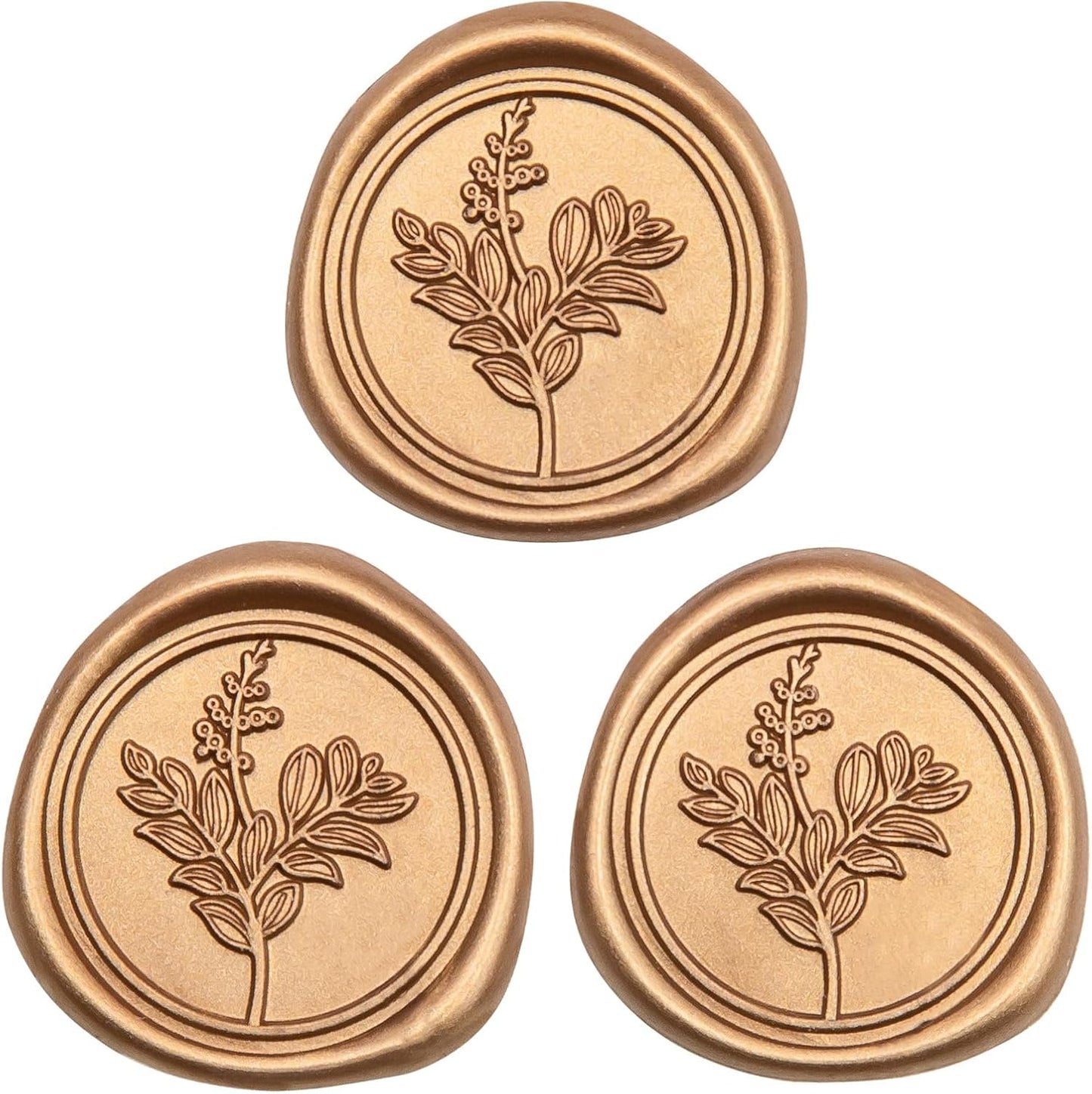 60 Pcs Gold Wax Seal Stickers, Stamp Seal Envelope Stickers - Perfect for Wedding Invitation, Gift Box Craft Wrapping, Christmas Cards Decor