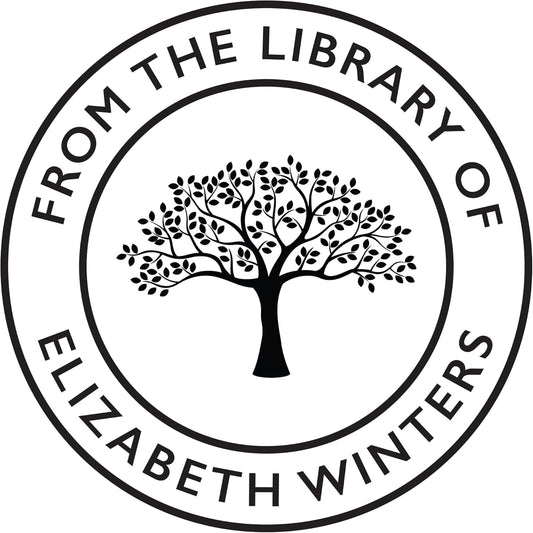 Personalized Book Embosser or Stamp Custom Round Library Embosser Teacher Library Book Stamp, Ex Libris Stamp, Gift for Book Lover | Wooden or Self Inking Stamp or Embosser (Tree of Life)