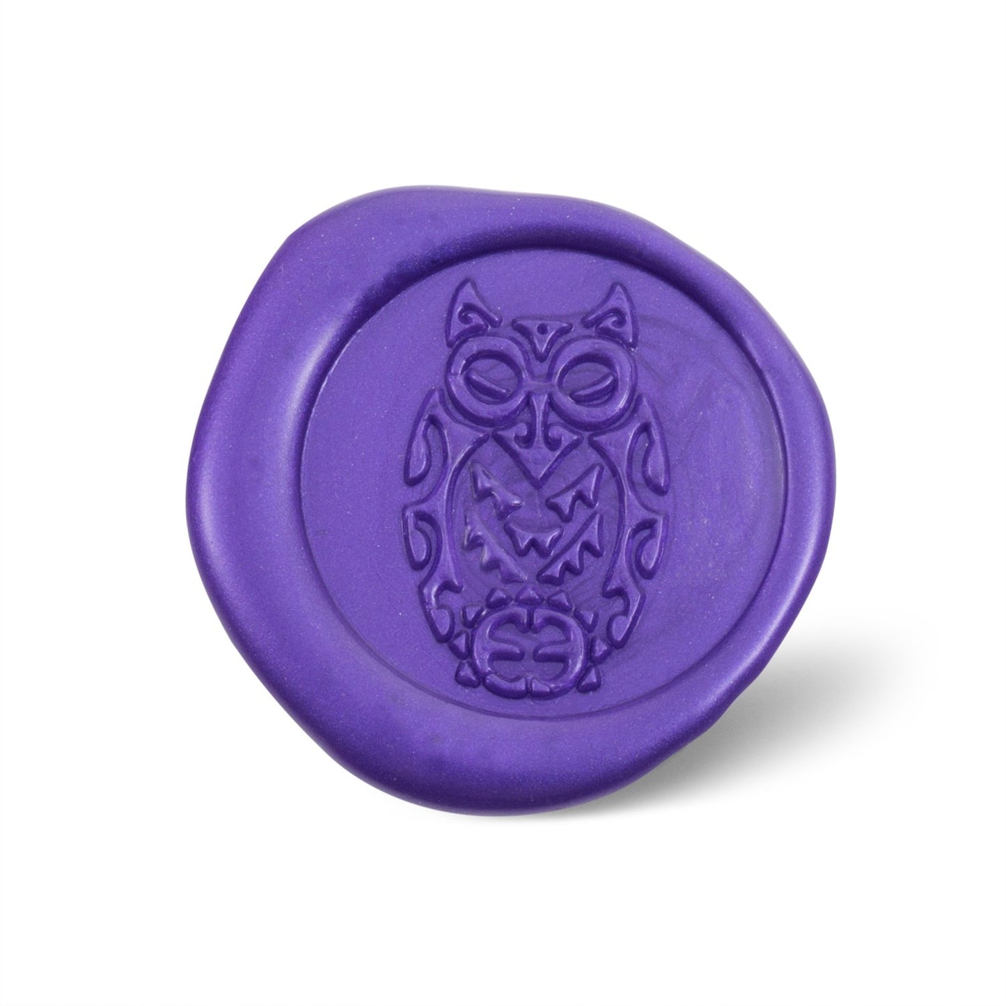 Mceal Wax Seal Stamp,Silver Brass Head with Rosewood Handle, 1.2"(30mm) Dia (Owl)