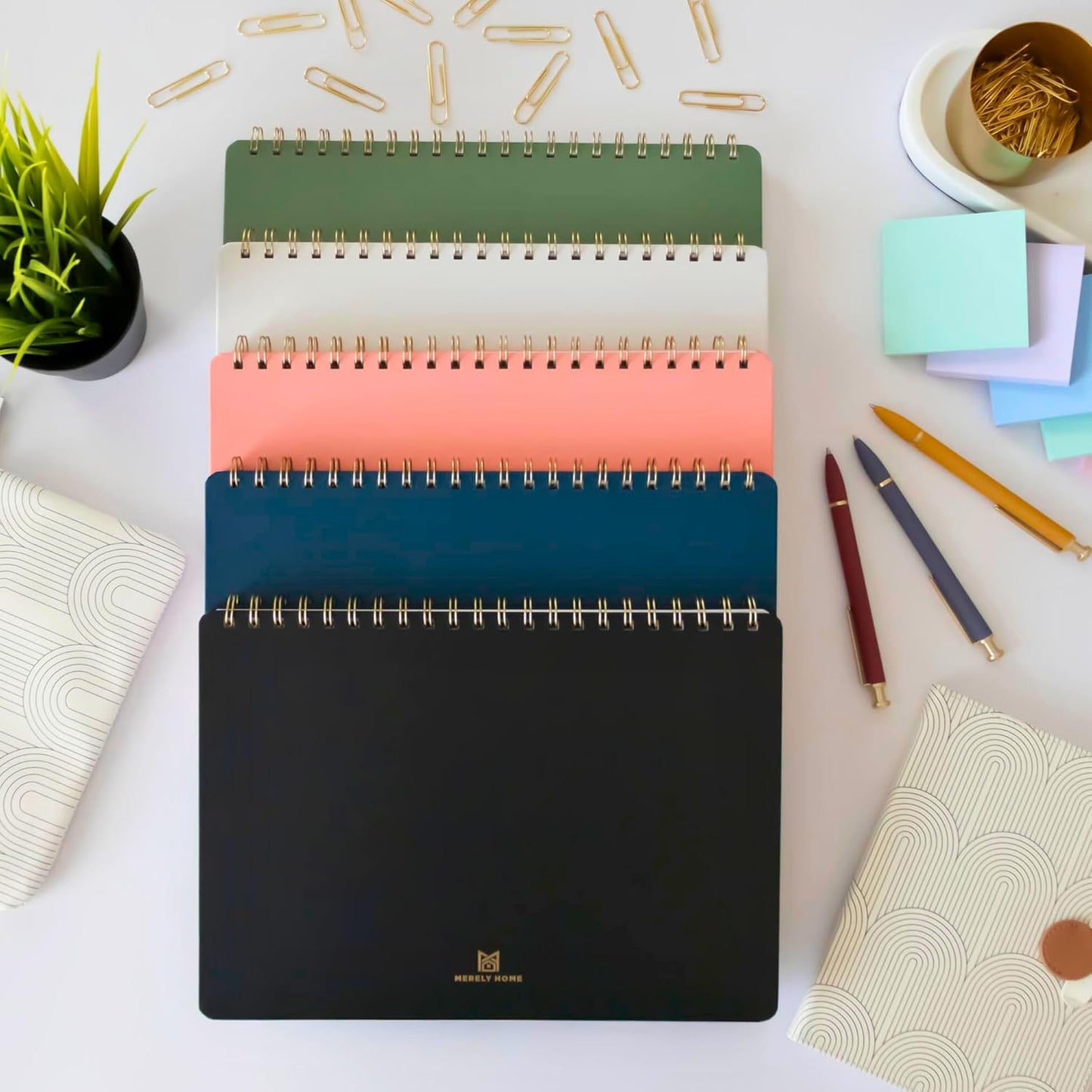 Undated Daily Planner | 8.25” x 11.75” Work To-Do Notebook | ADHD Academic Organizer | Multi-Layout | Men and Women Planner | College Supplies | Navy | Landscape Layout