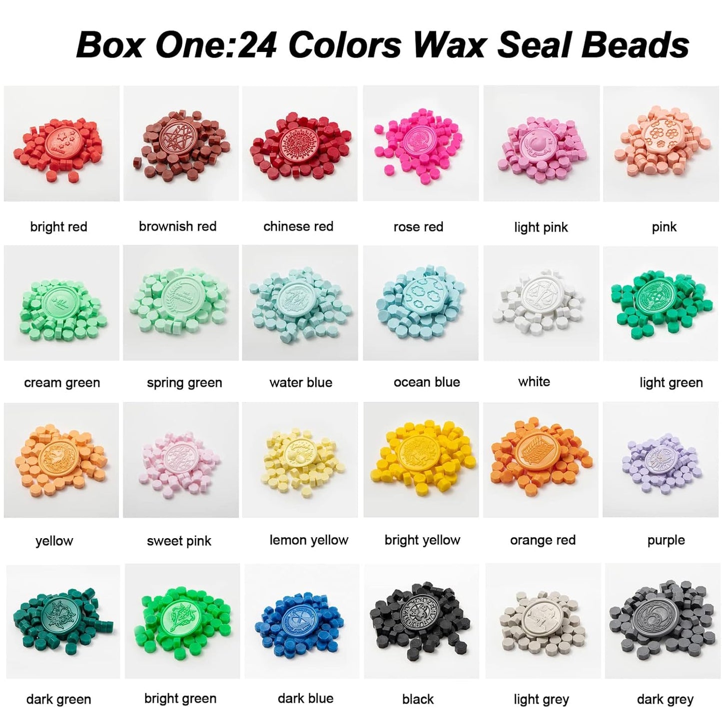Wax Seal Stamp Kit with Gift Box,48 Color 1200 Pcs Sealing Wax Beads with 2 Pcs Seal Stamp,Warmer,Spoon,Metallic Pen and 10Pcs Tea Candles for Wedding Invitations Wrapping Christmas Letters