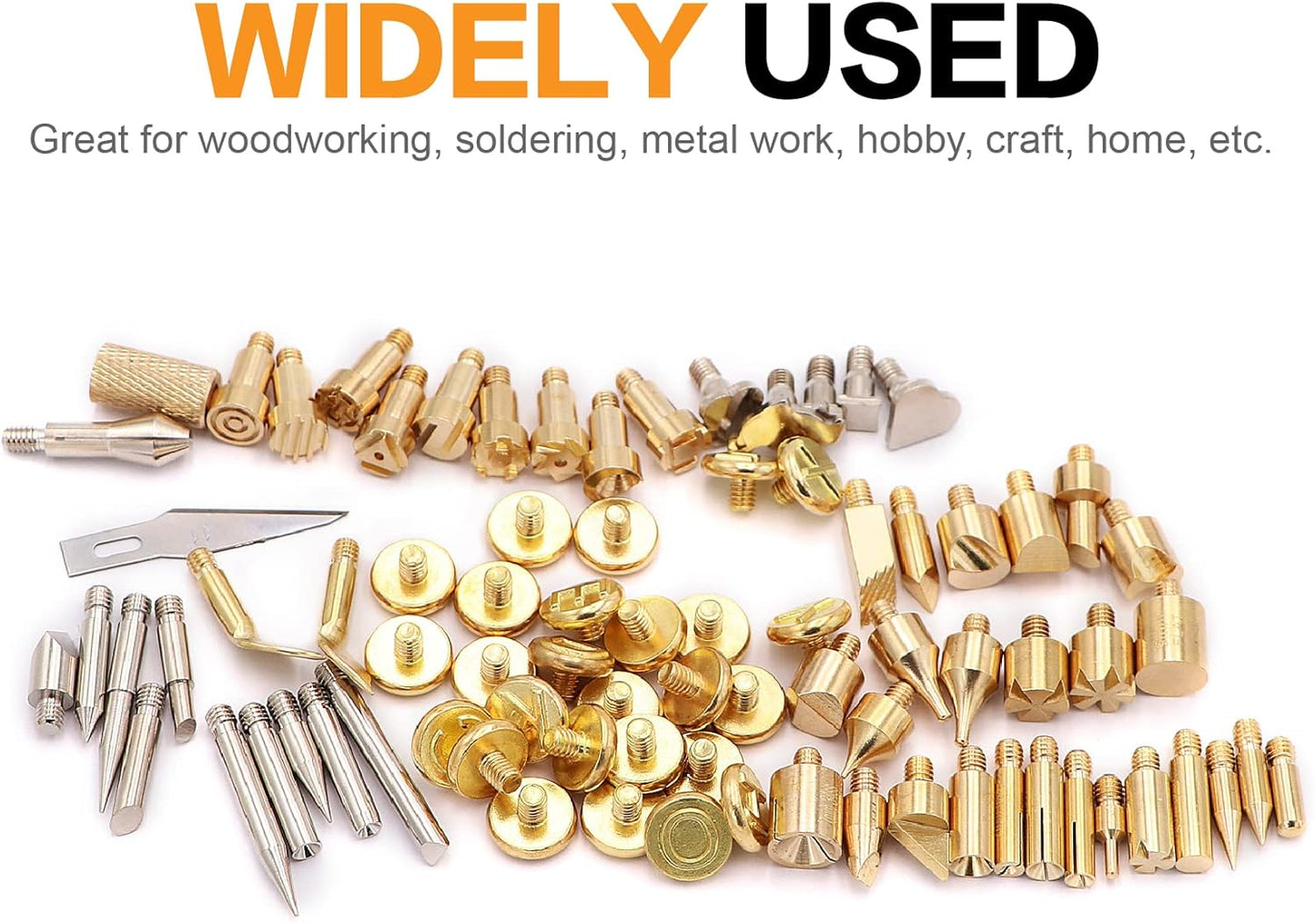 82 PCS Wood Burning Accessories for Pyrography Pen Wood Embossing Carving DIY Crafts