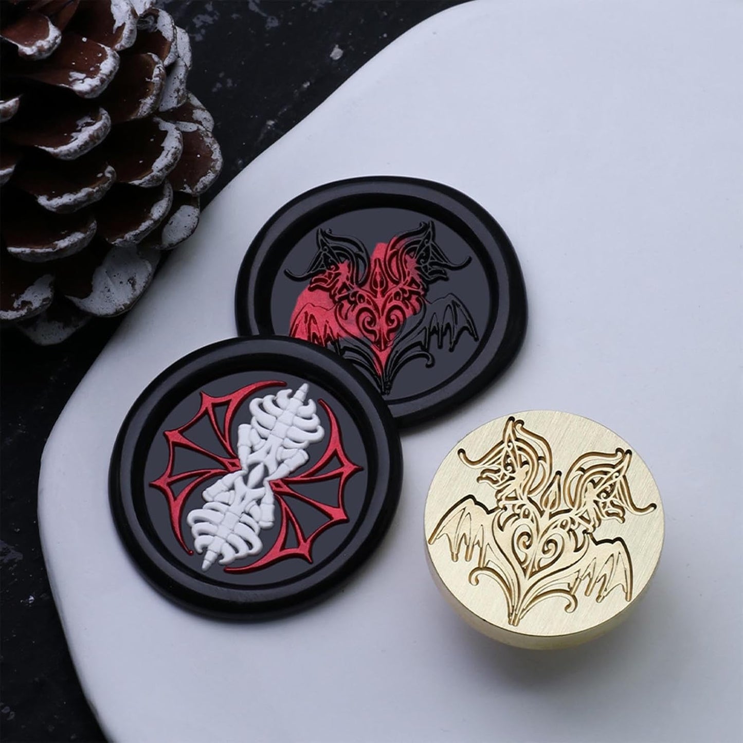 Wax Seal Stamp - Venus Goddess Sealing Stamp, 1.18 inch/30mm Brass Rose Heart Sealed Stamp for Wedding Invitations, Valentine's Day Gifts, Envelope Seals