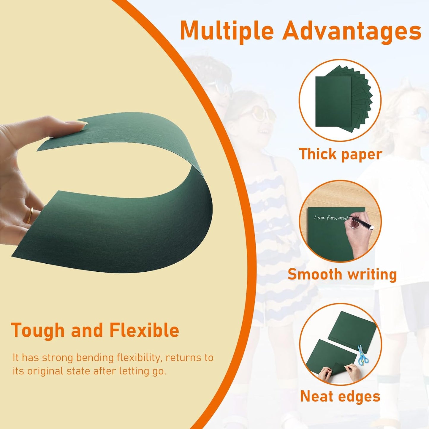 28 Sheets Dark Green Cardstock 8.5 x 11 Craft Paper, 92lb Premium Christmas Paper Card Stock for Wedding Invitations, School Crafting, Business Cards, Making Cards, Party