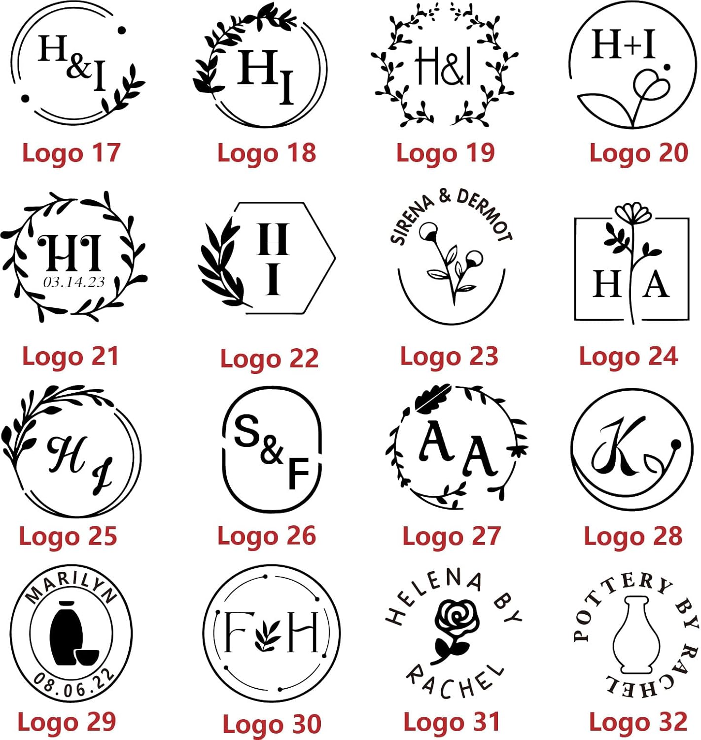 KAINSY Custom Pottery Stamp, Personalized Clay Stamp with Own Design, Create Unique Imprints in Pottery, Handcrafted Potters Lovers Gift, Polymer Clay Tools (2 inch)